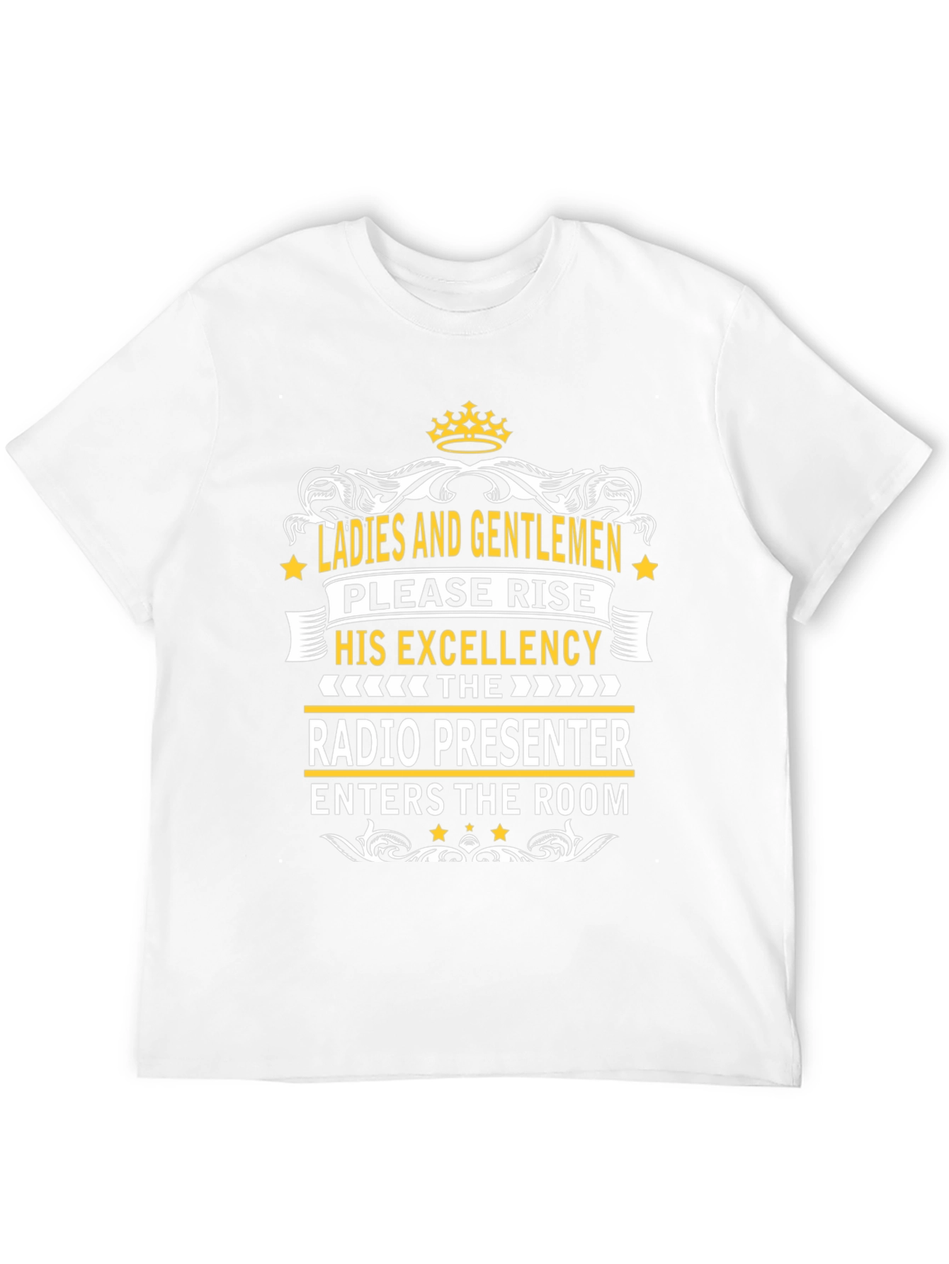 Black Radio Presenter Tee - His Excellency T-Shirt view 12