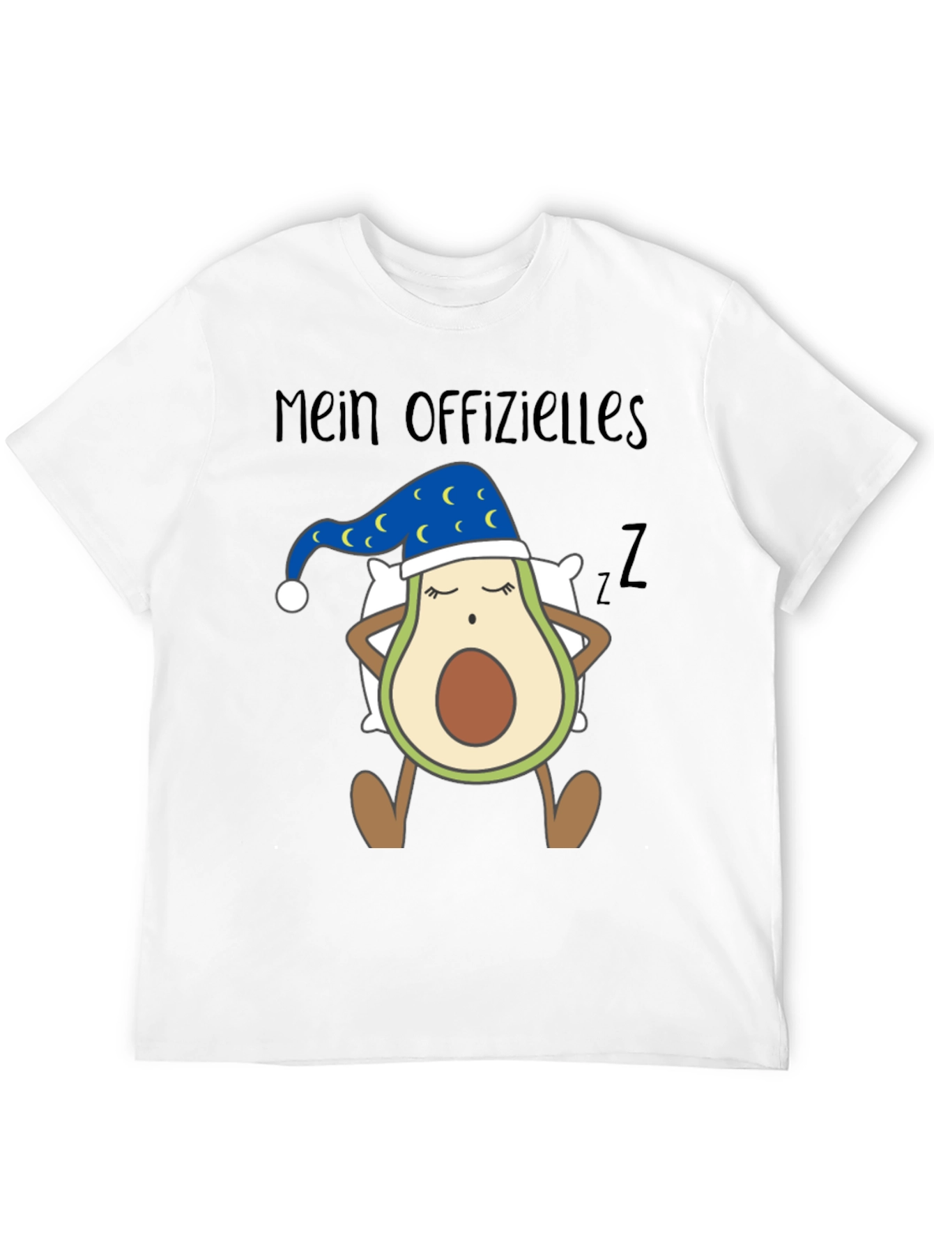 Black Sleeping Avocado T-Shirt Funny Gift for Avocado Lovers view 12