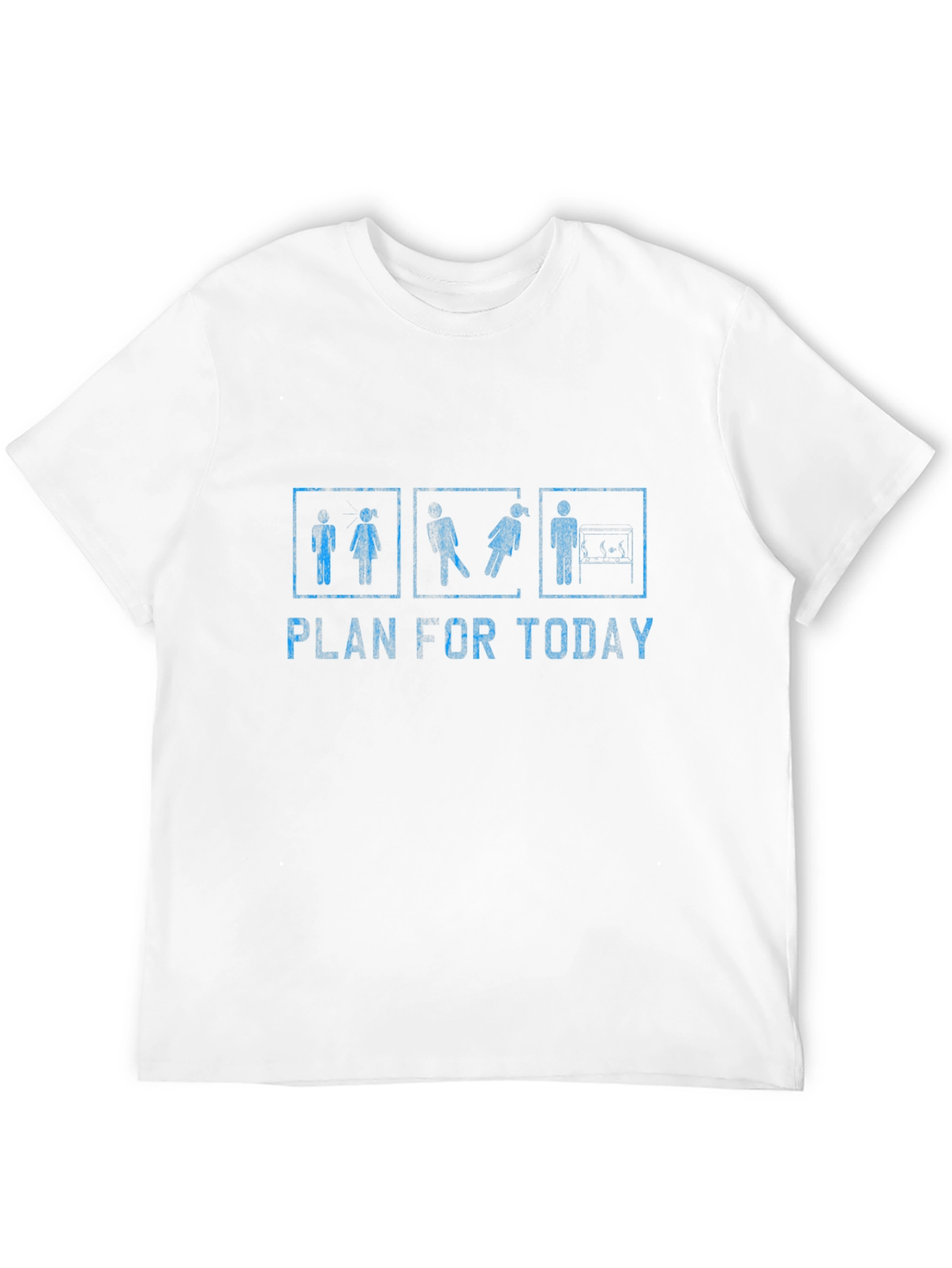Black Humorous "Plan for Today" Graphic Tee - Black view 12