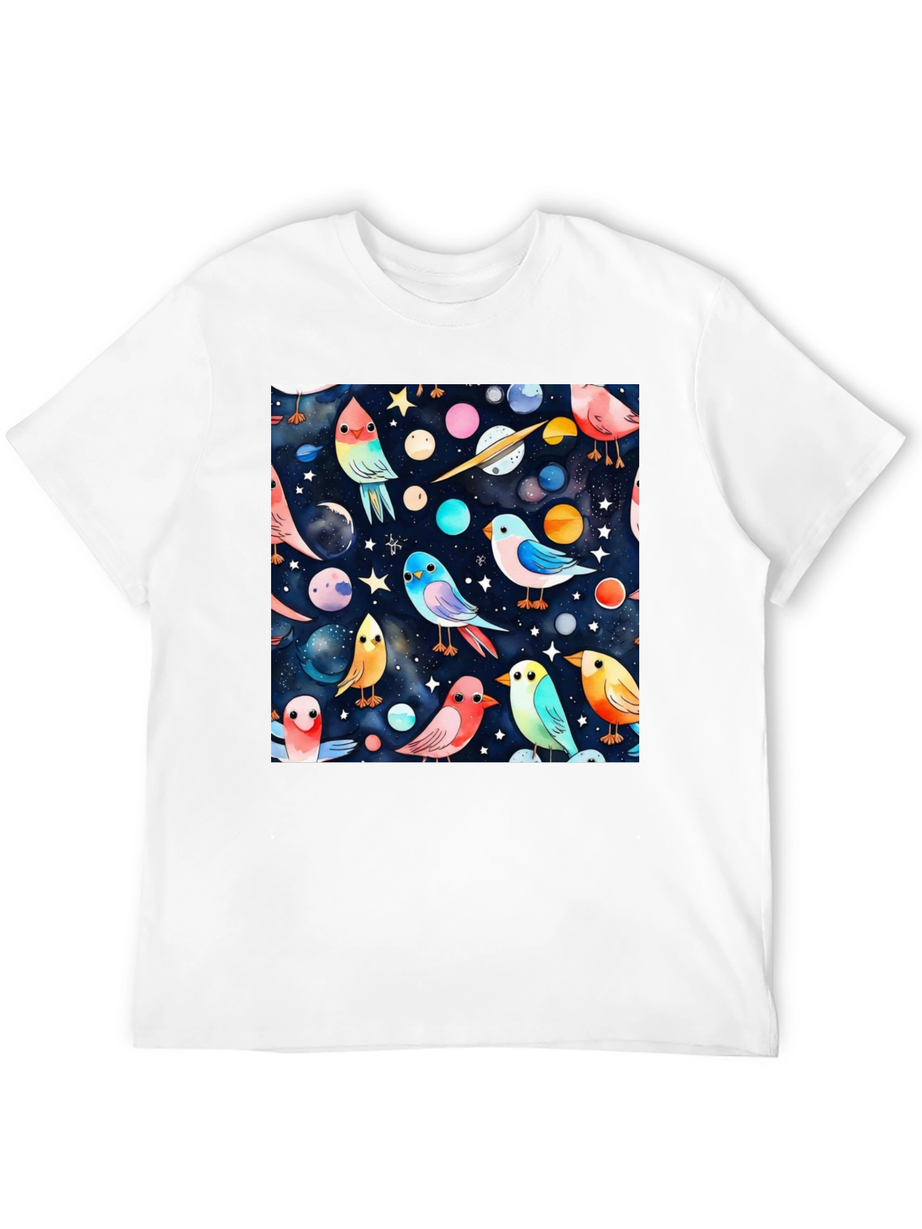 Black Space Bird T-Shirt view 12