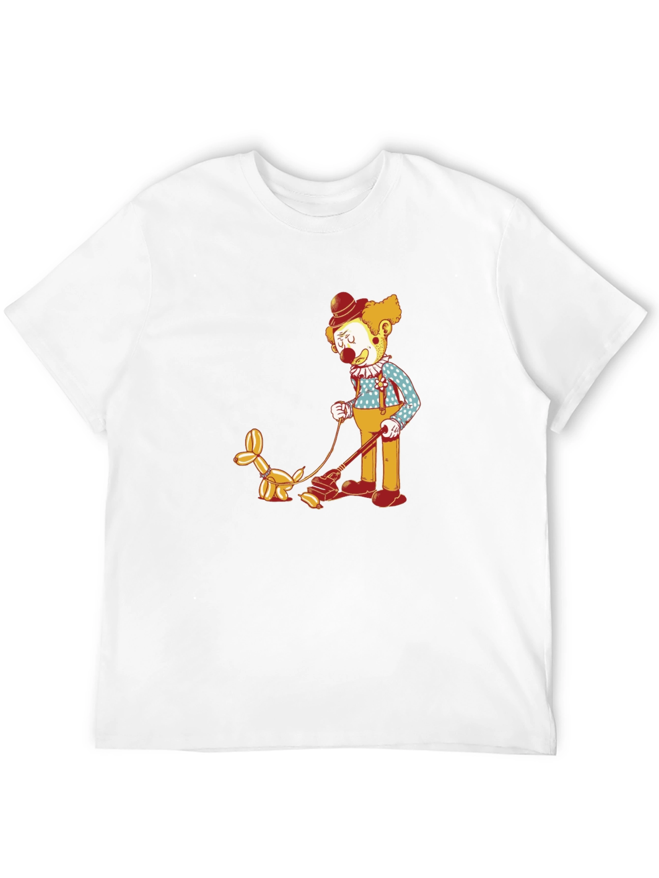 Black Clown Walking Balloon Dog T-Shirt view 12