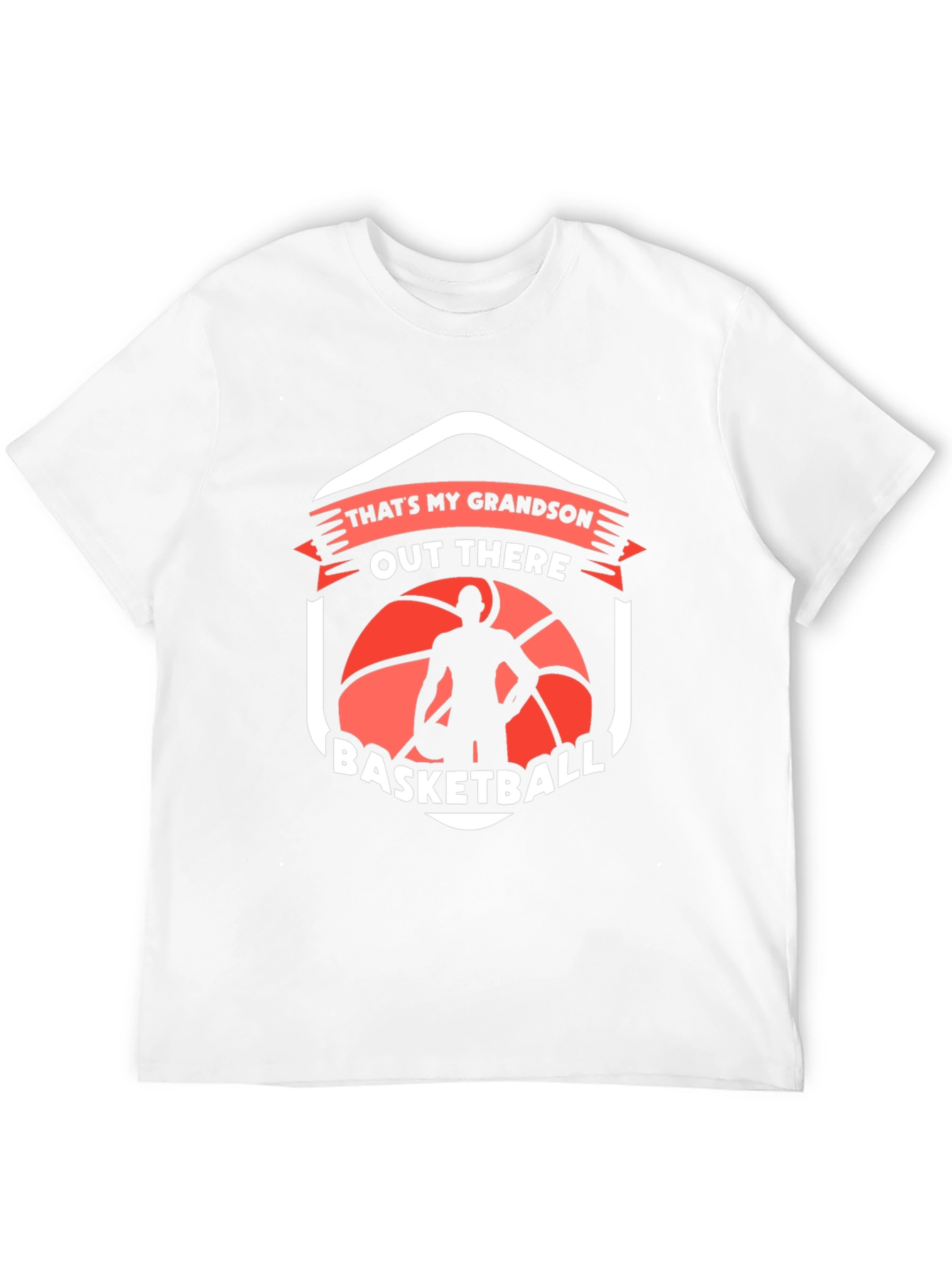 Black That's My Grandson Basketball T-Shirt view 12