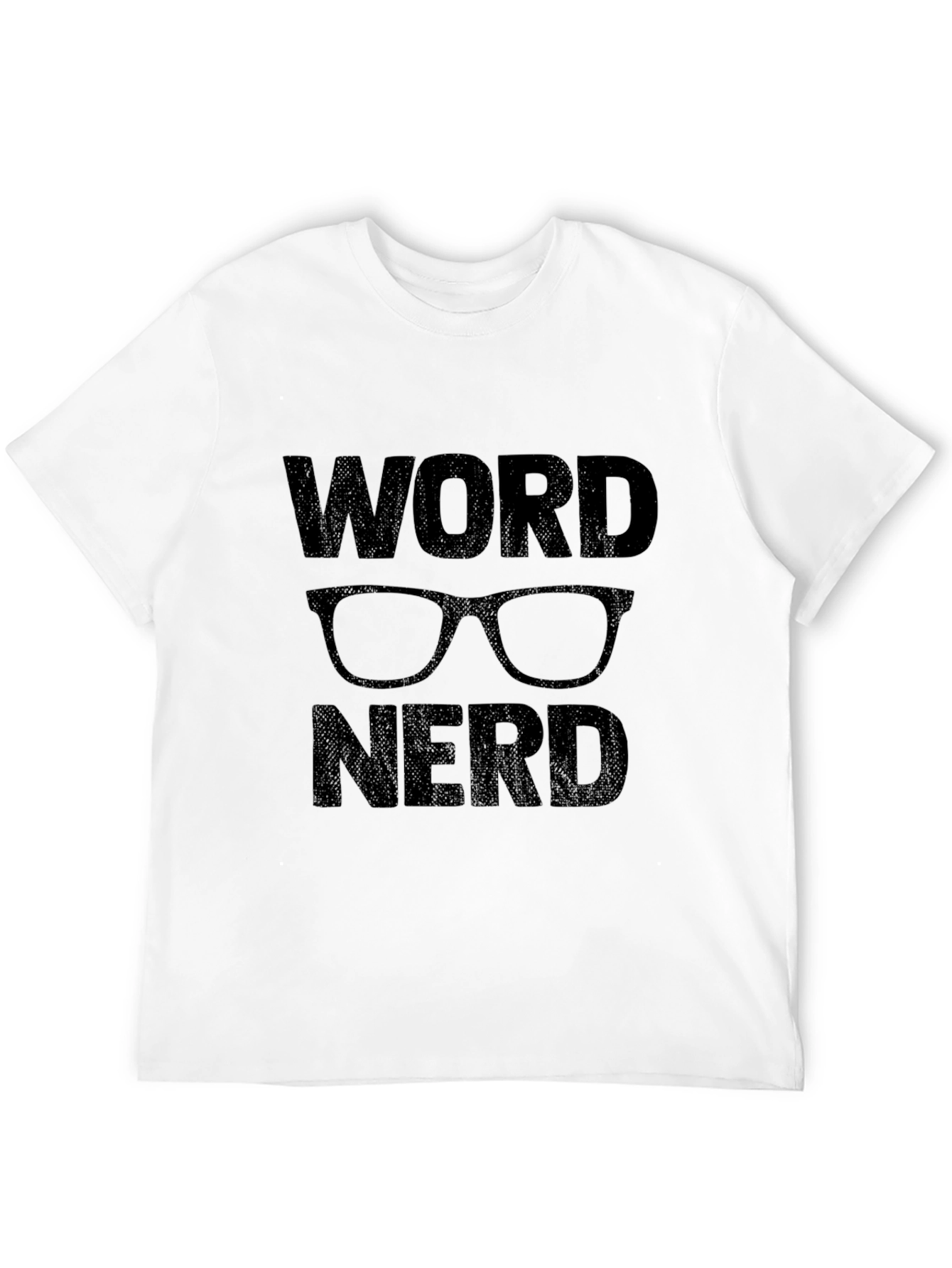 Black Word Nerd Graphic T-Shirt - Black view 12