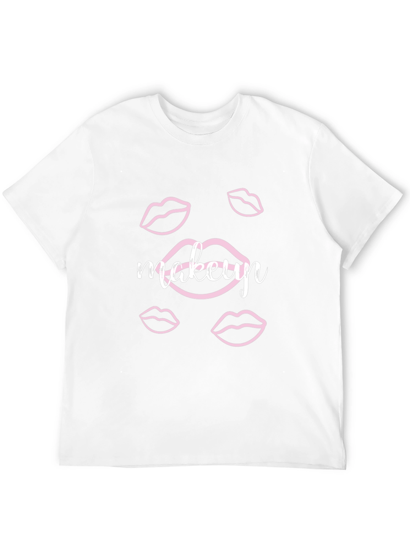 Black Makeup Lips Graphic Black T-Shirt view 12
