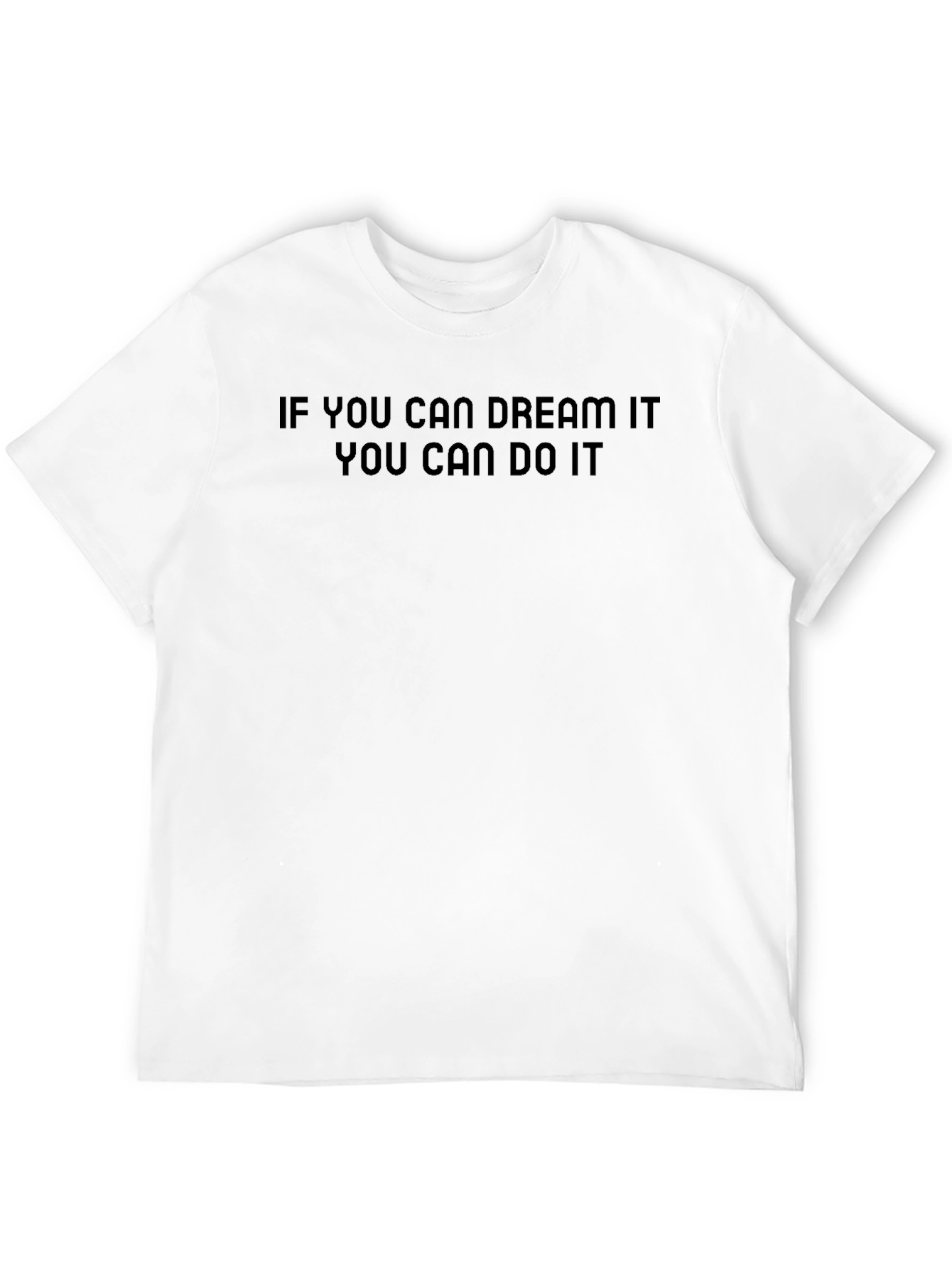 Black Dream It Do It T-Shirt | Motivational Black Tee view 12