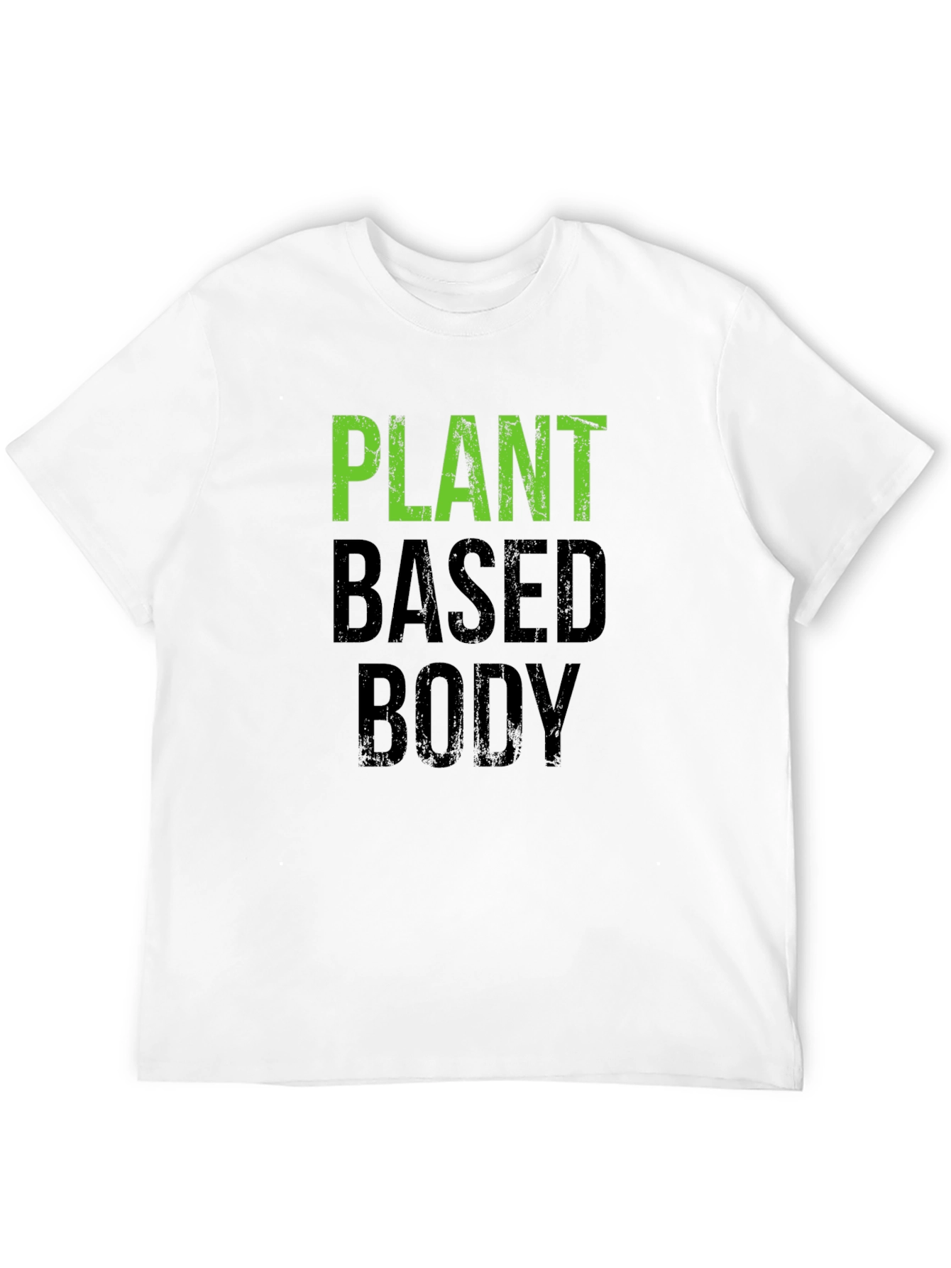 Black Plant Based Body T-Shirt - Vegan Fitness Apparel view 12