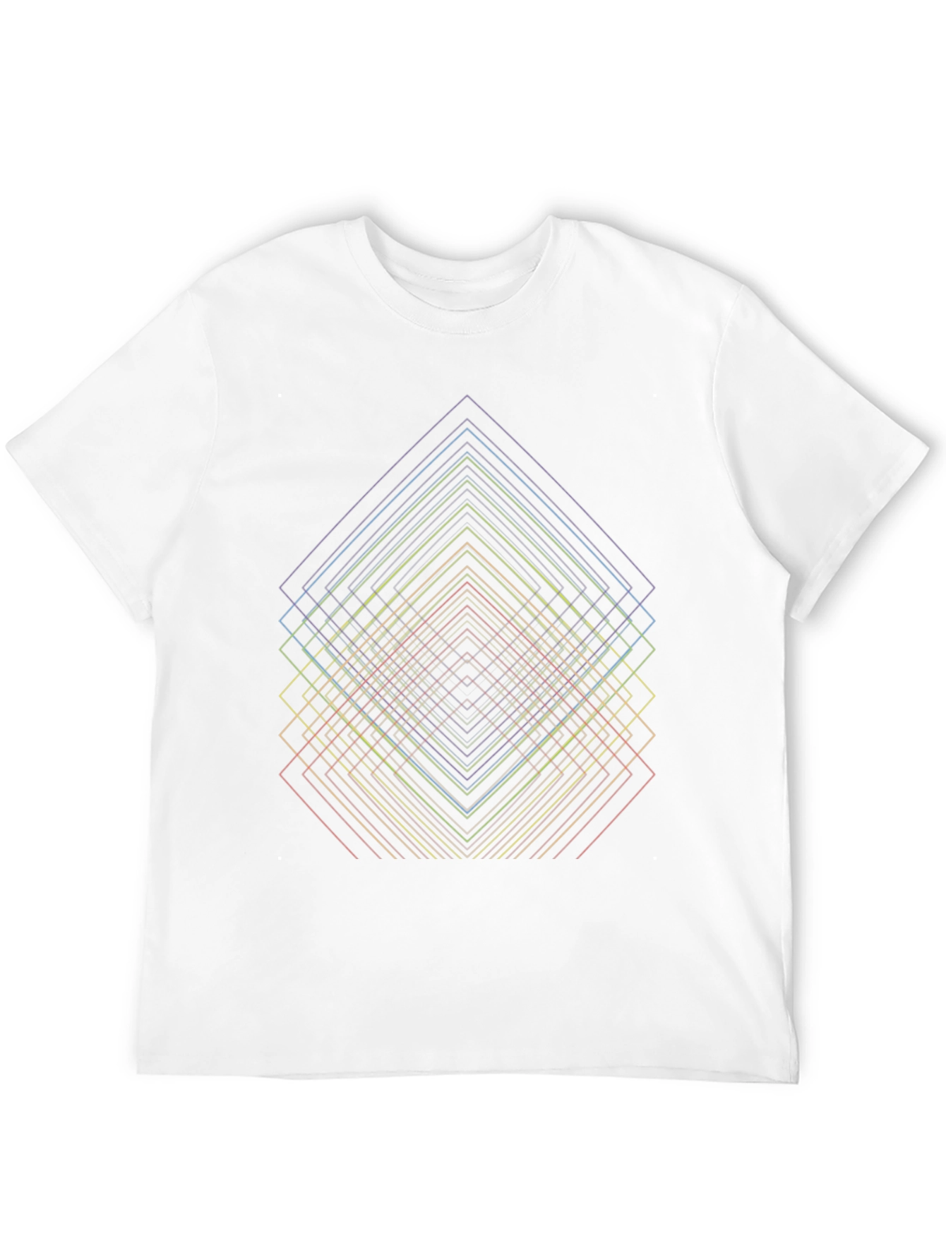 Black Geometric Illusion T-Shirt view 12