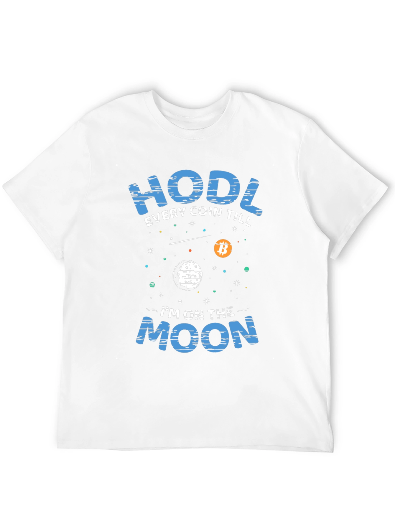 Black HODL Crypto T-Shirt - Bitcoin Moon view 12