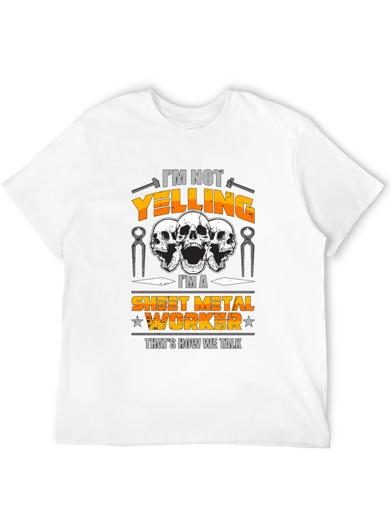 Black Sheet Metal Worker T-Shirt view 12