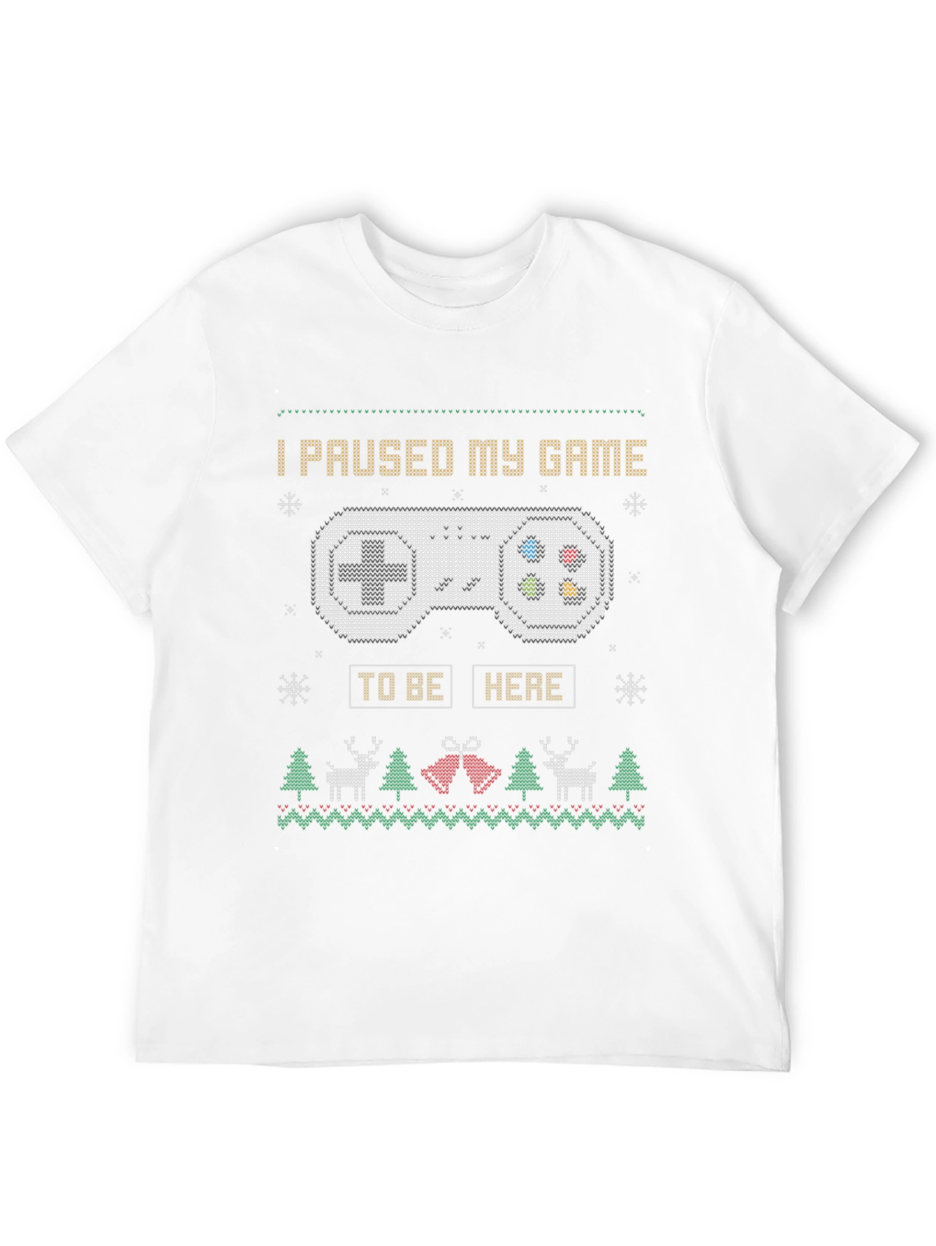 Black Gamer Holiday T-Shirt - I Paused My Game view 12