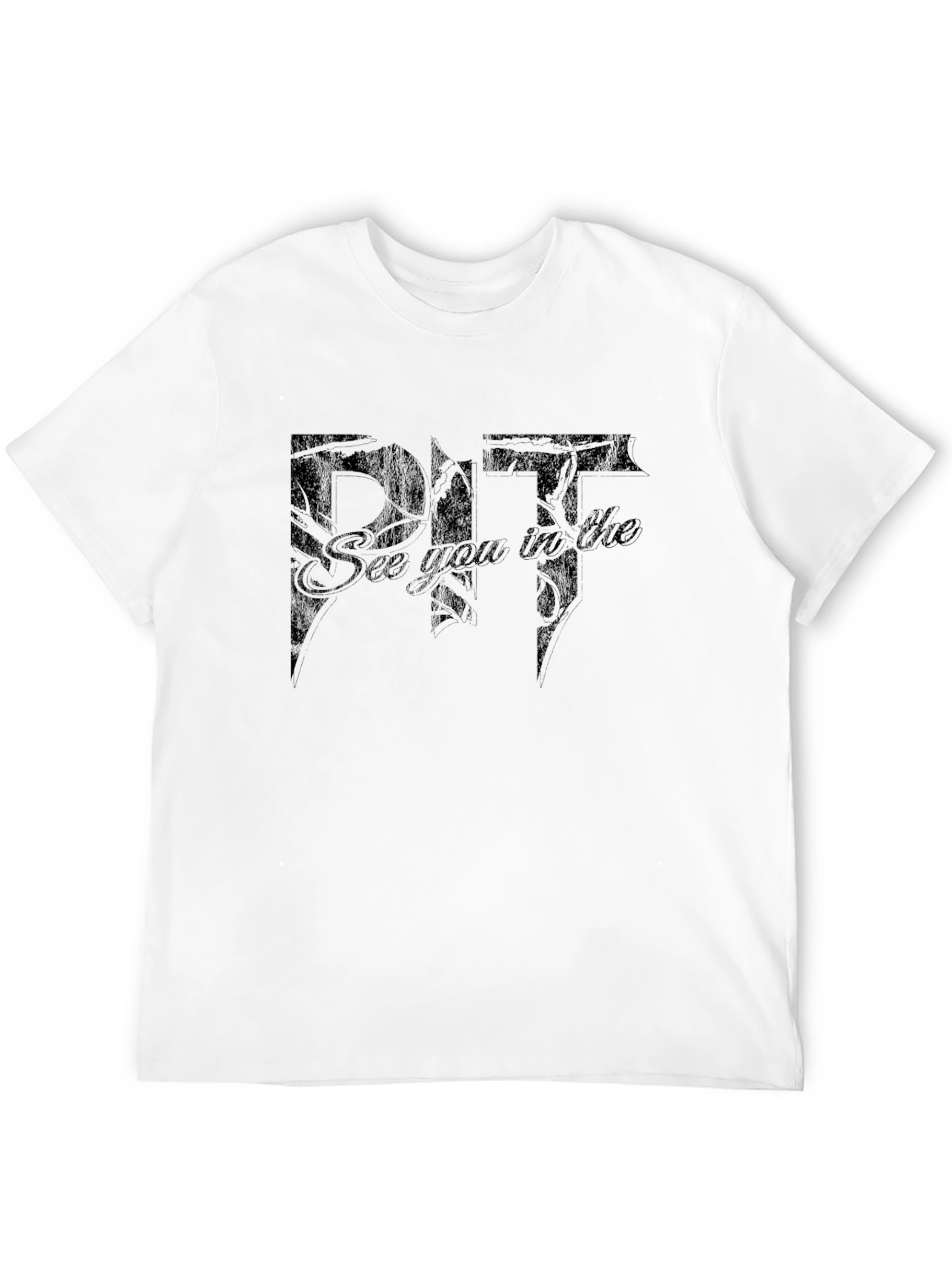 Black See You in the Pit Black Graphic T-Shirt view 12