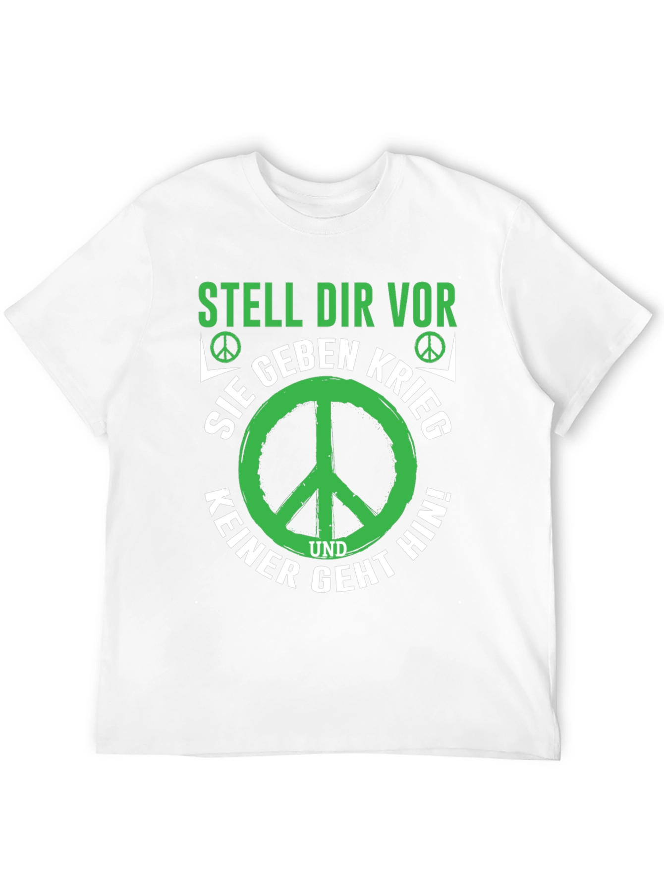 Black Peace T-Shirt - Stell Dir Vor - War Protest view 12