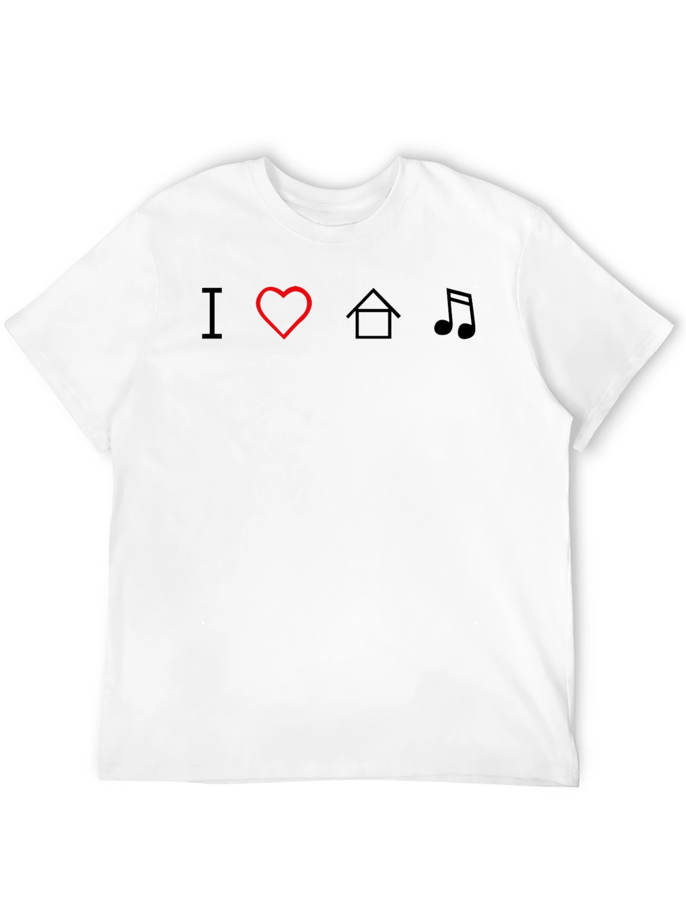 Black I Heart House Music Black T-Shirt view 12