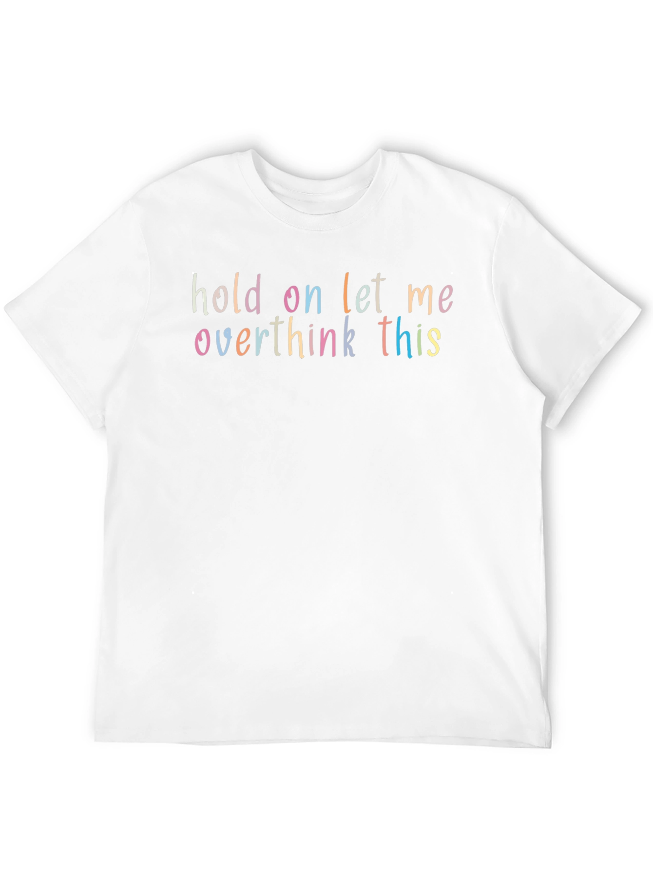Black Overthink This Funny Graphic T-Shirt view 12