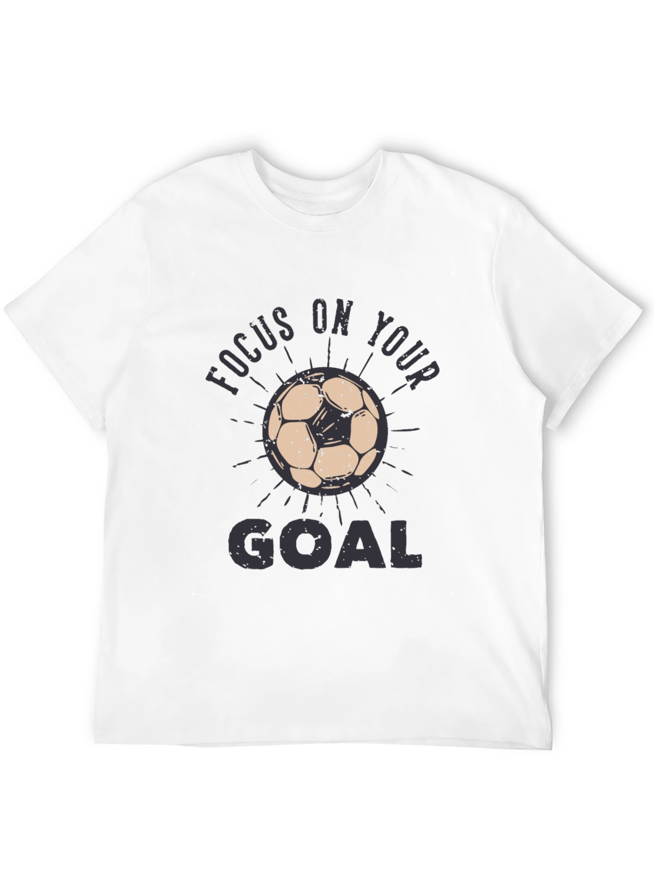 Black Focus On Your Goal Black Graphic Tee view 12
