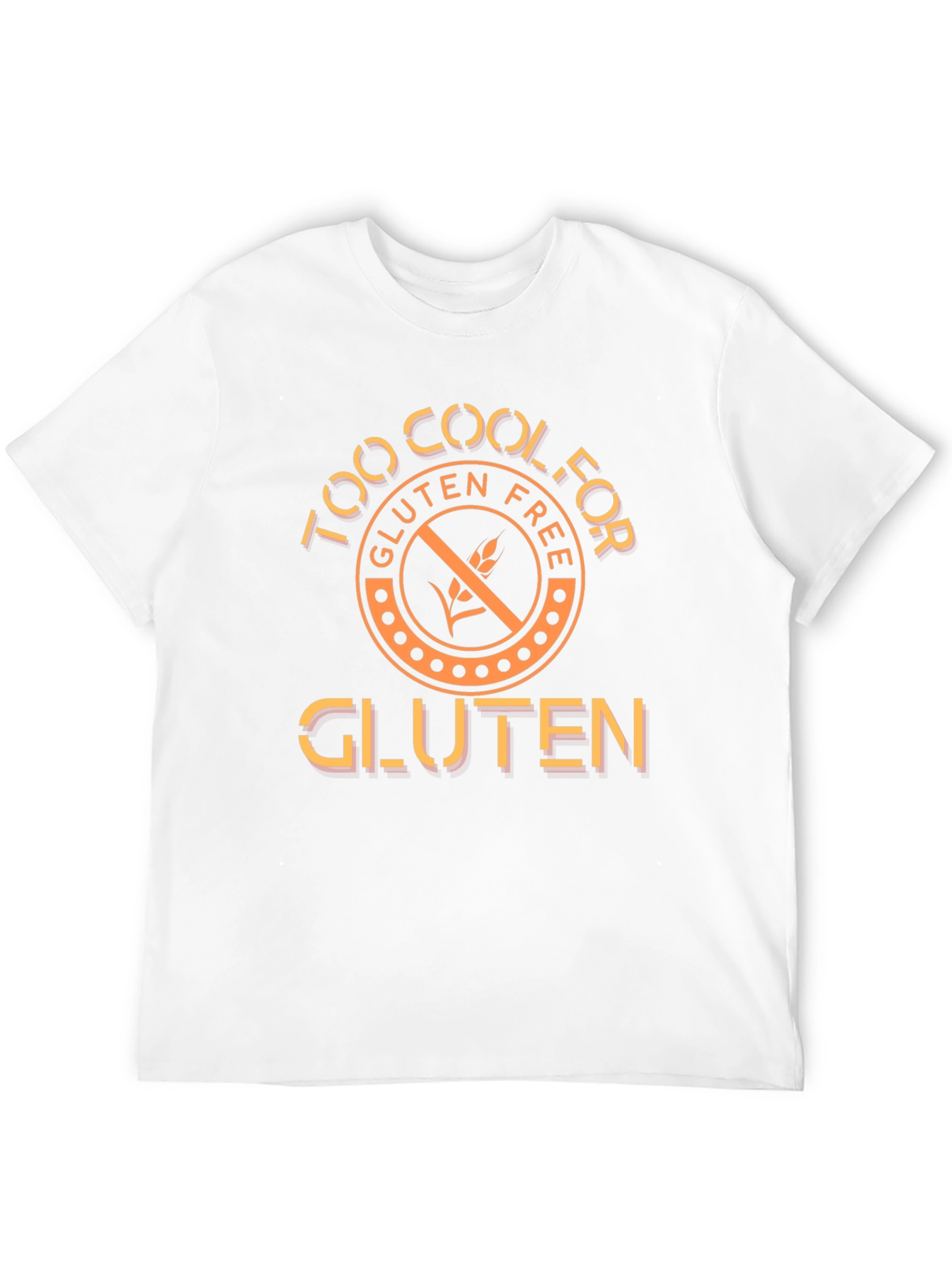Black Too Cool For Gluten Graphic Tee view 12