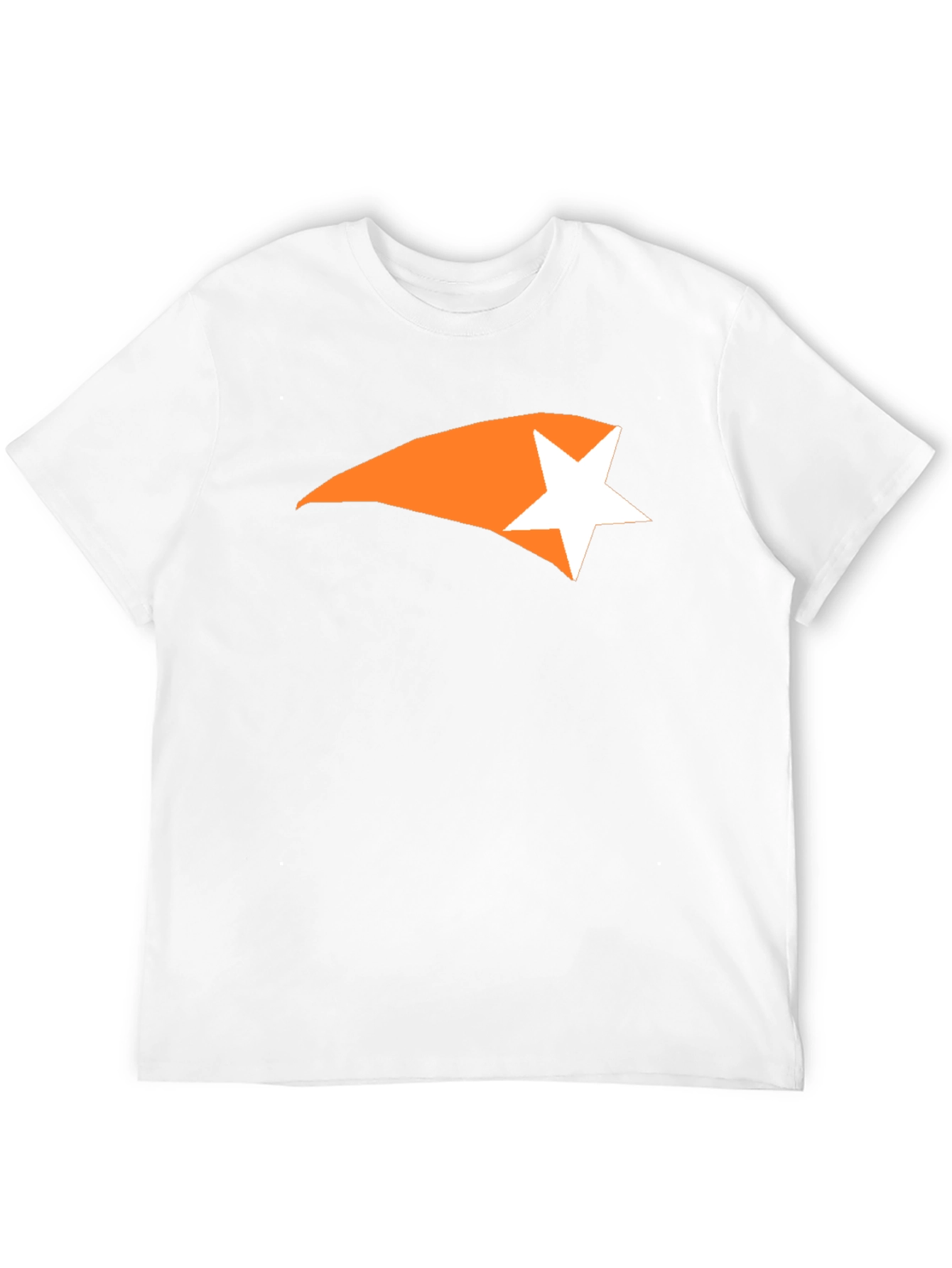 Black Men's Black Graphic Tee - Comet Star Design view 12