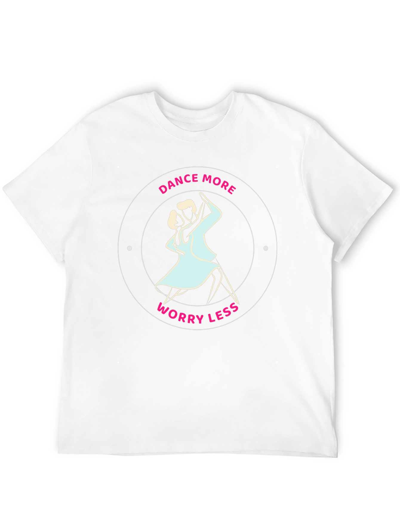 Black Dance More Worry Less Graphic Tee view 12