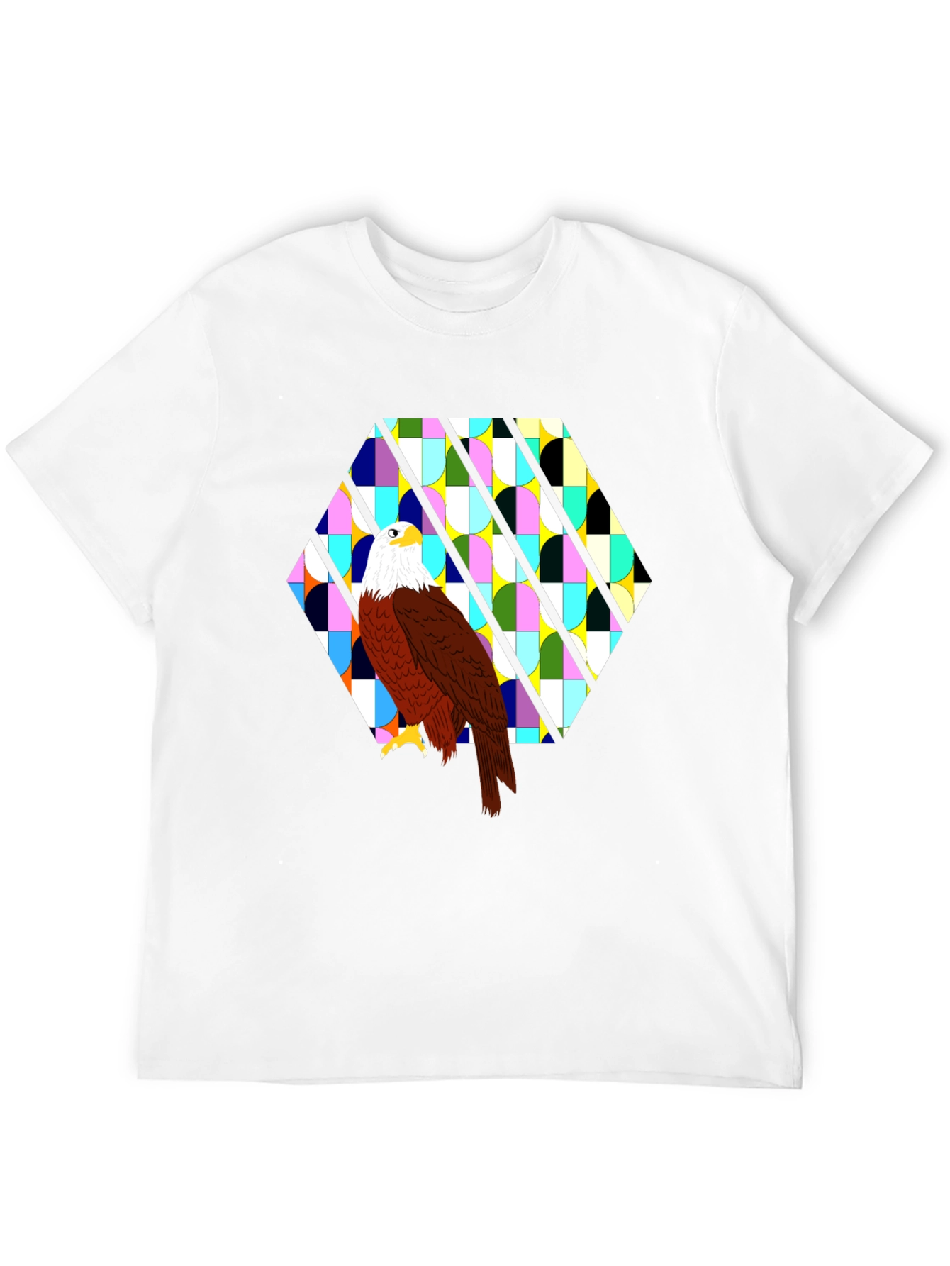 Black Eagle Geometric Tee - Bold Graphic Print view 12