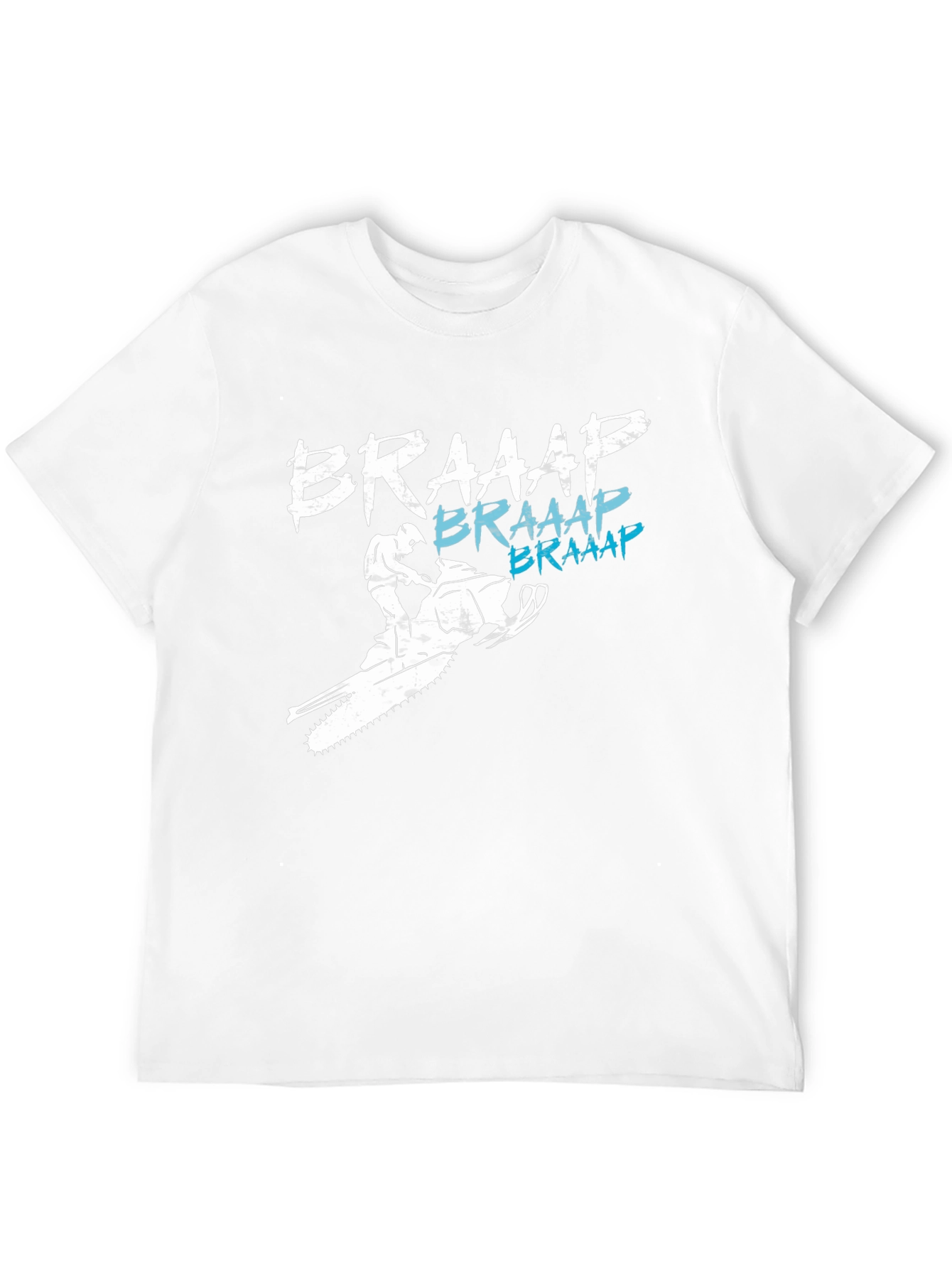 Black Braaap Snowmobile T-Shirt - Black Graphic Tee view 12