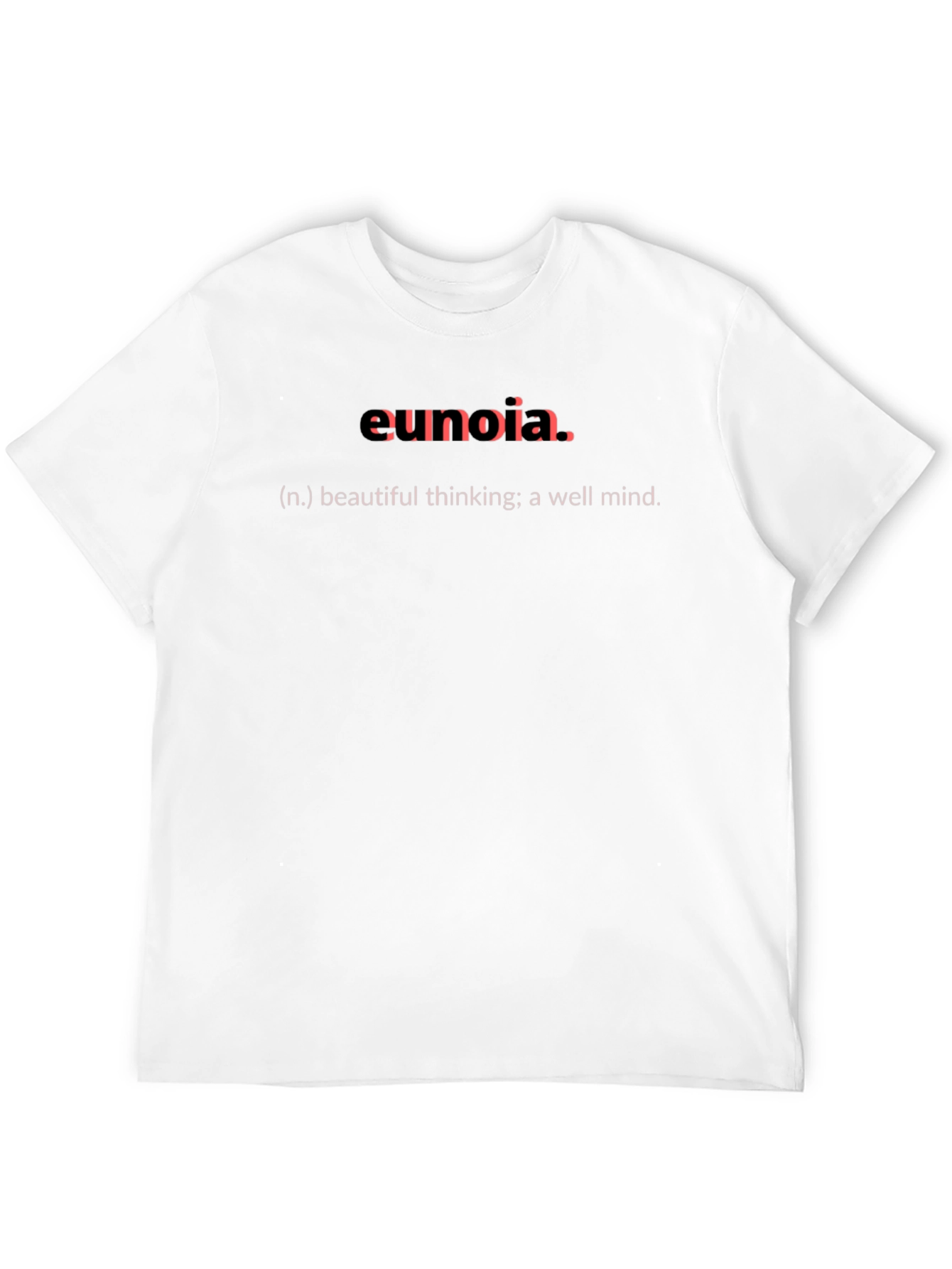 Black Eunoia Definition T-Shirt - Beautiful Thinking view 12