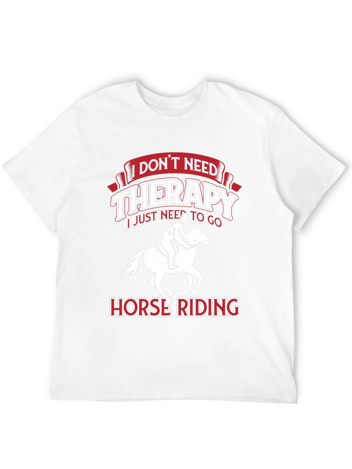 Black Horse Riding Therapy T-Shirt view 12
