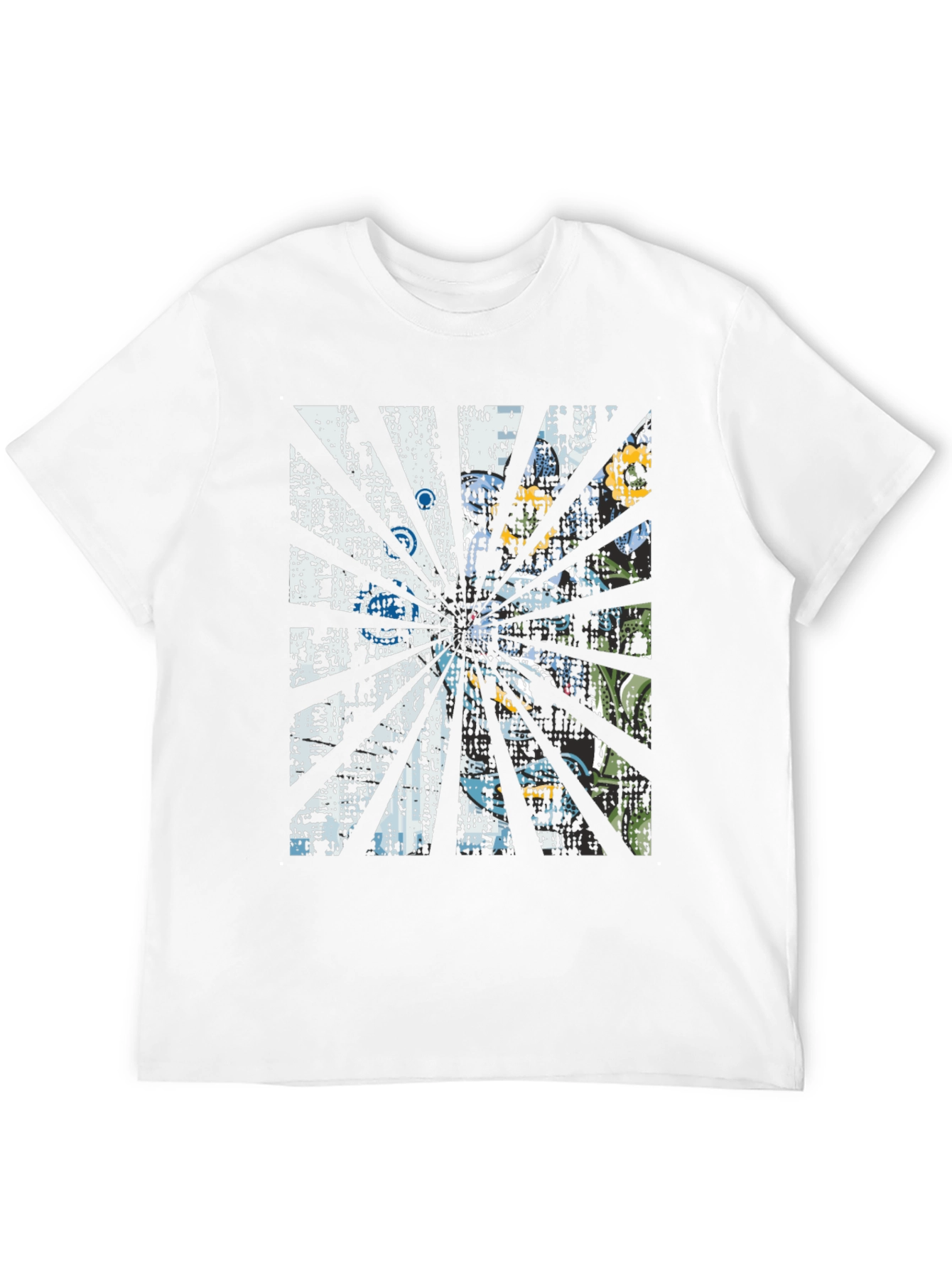 Black Retro Graphic Print Tee - Black view 12