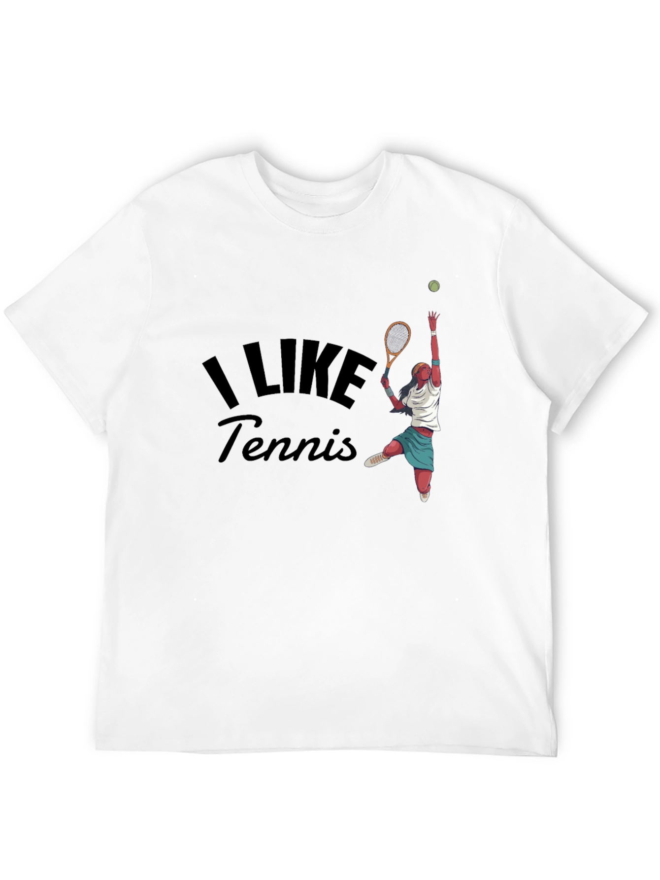 Black I Like Tennis Graphic Tee view 12