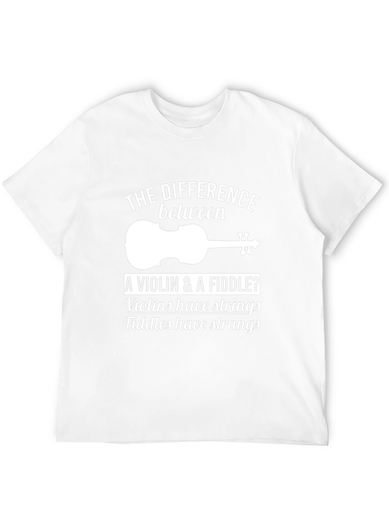 Black Violin & Fiddle Humor T-Shirt view 12