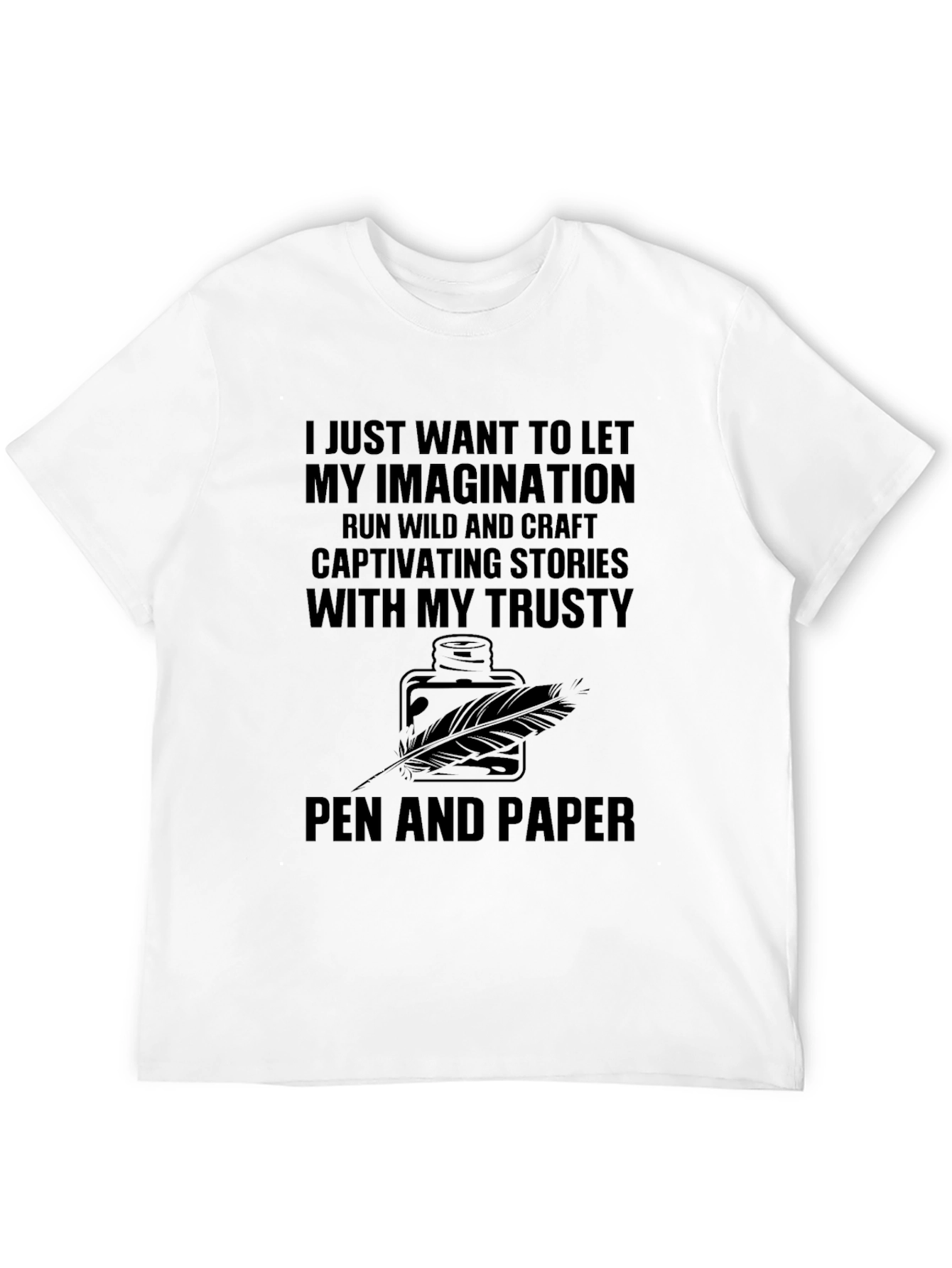 Imagination Unleashed T-Shirt - Writer's Inspiration Tee - 12