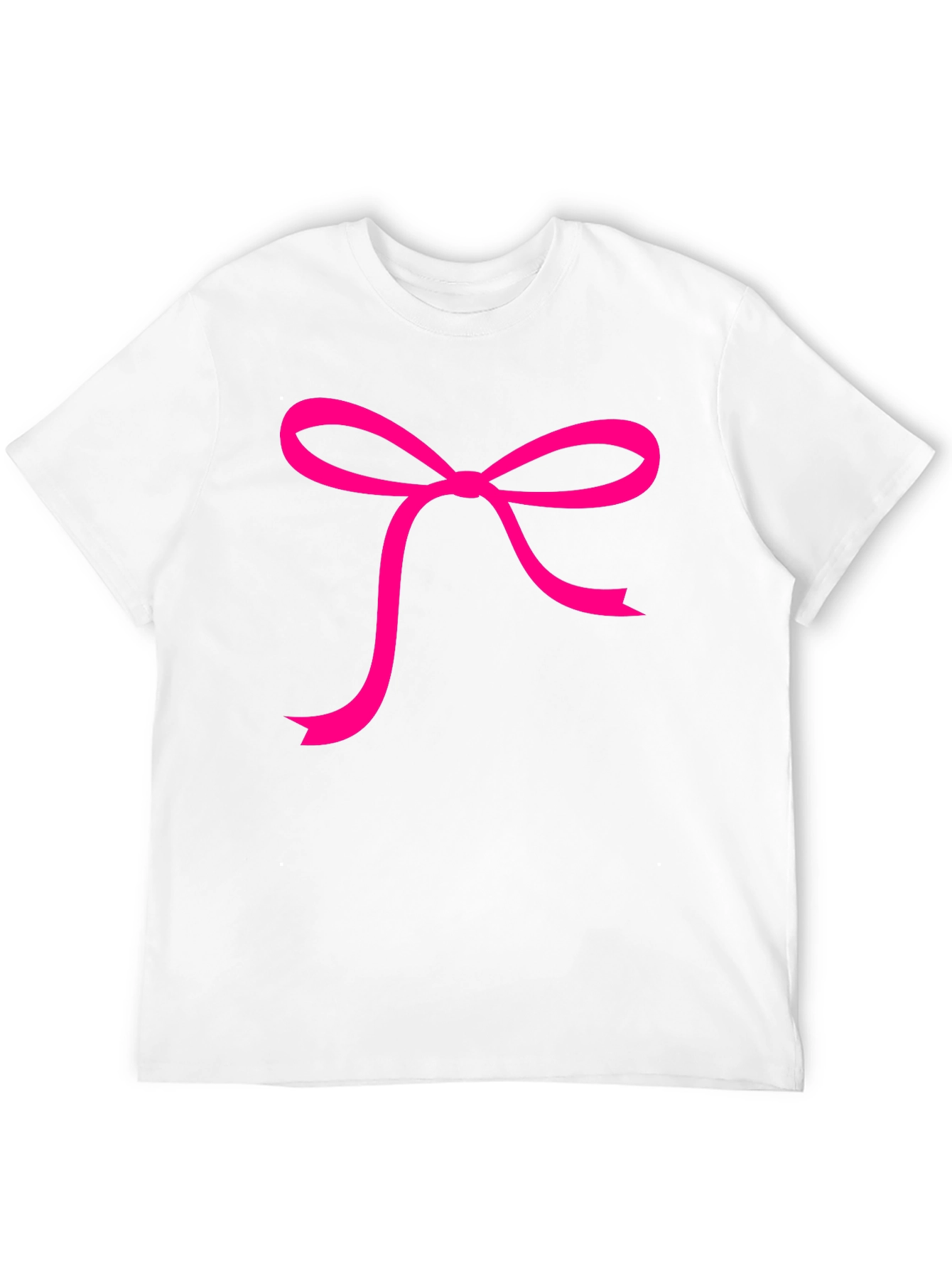 Black Pink Bow Graphic Black Tee view 12