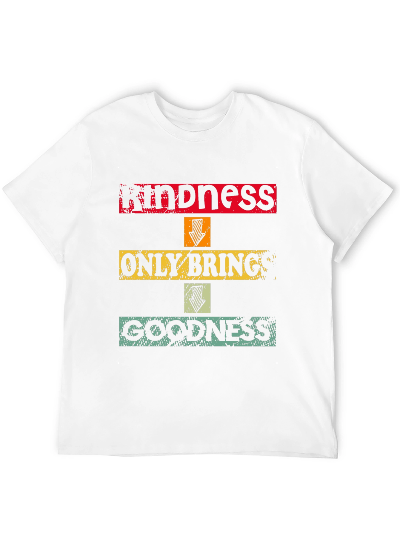 Black Kindness Brings Goodness Graphic T-Shirt view 12