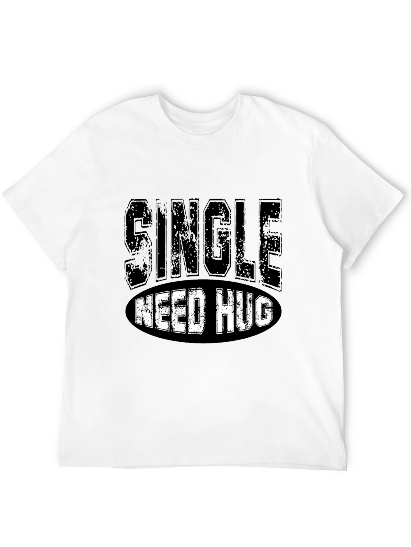 Black Single Need Hug Black Graphic T-Shirt view 12