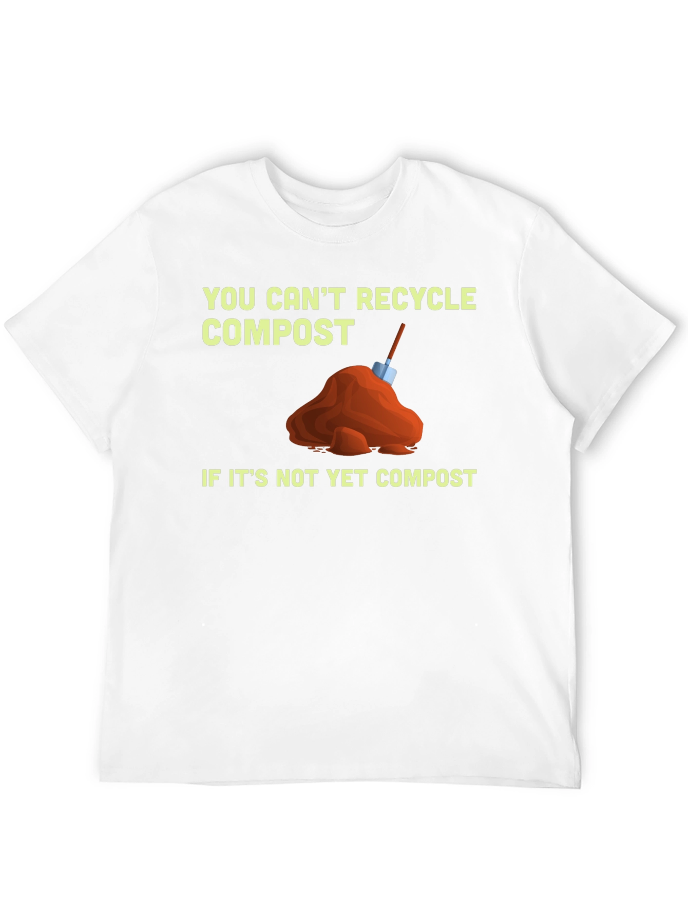Black Funny Compost T-Shirt - Recycle Humor view 12