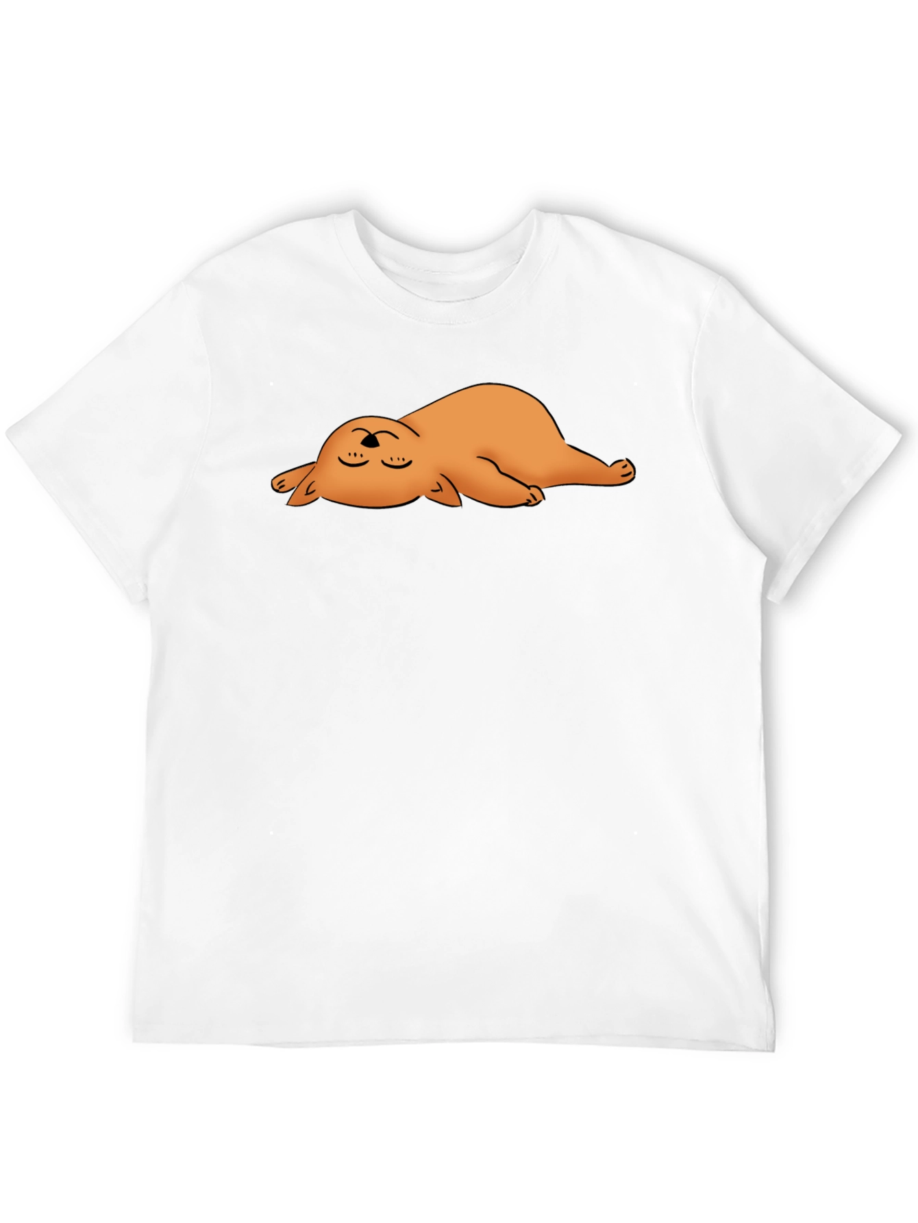 Black Relaxed Otter Graphic Black T-Shirt view 12