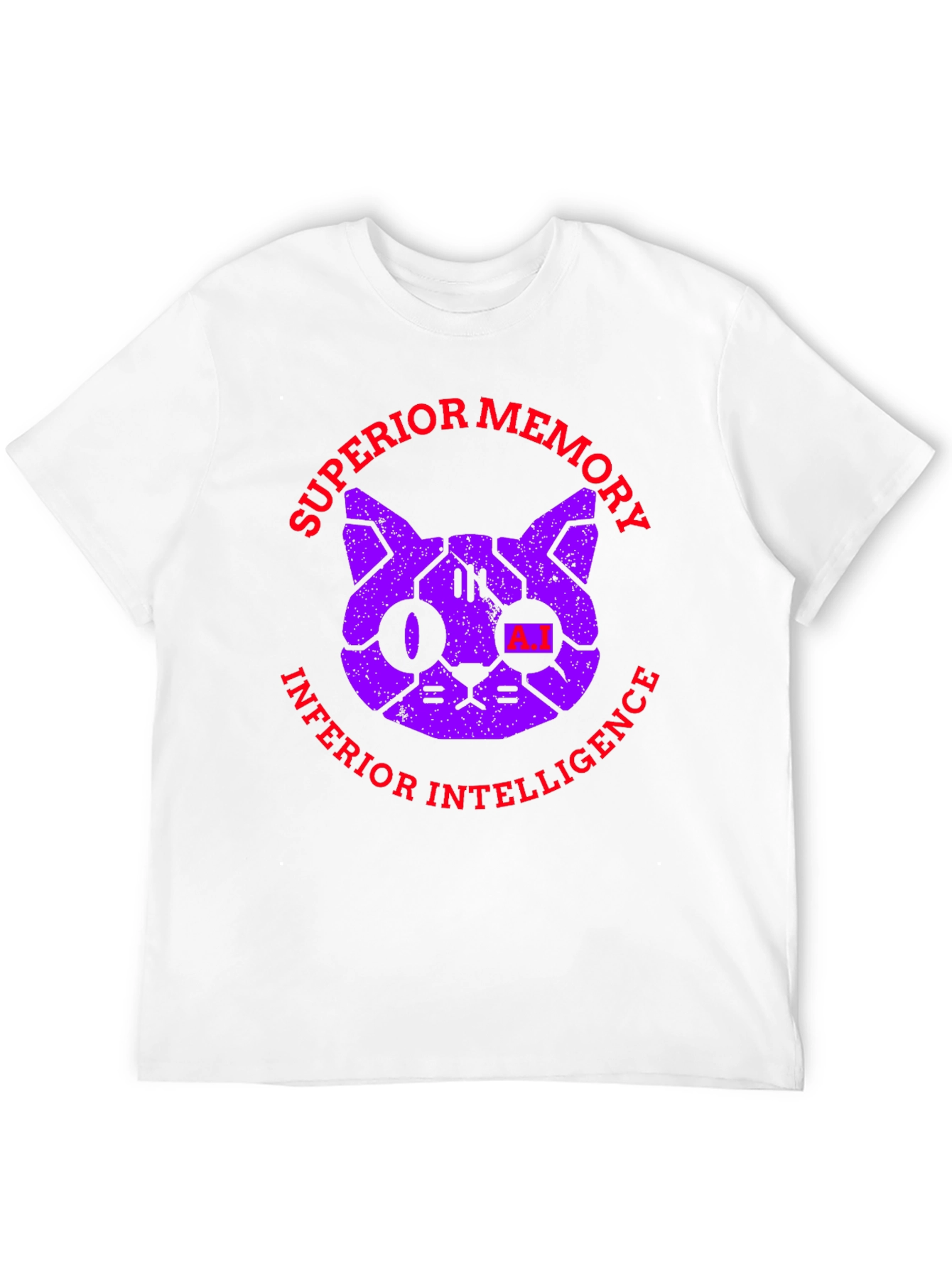 Black Superior Memory, Inferior Intelligence Graphic T-Shirt view 12