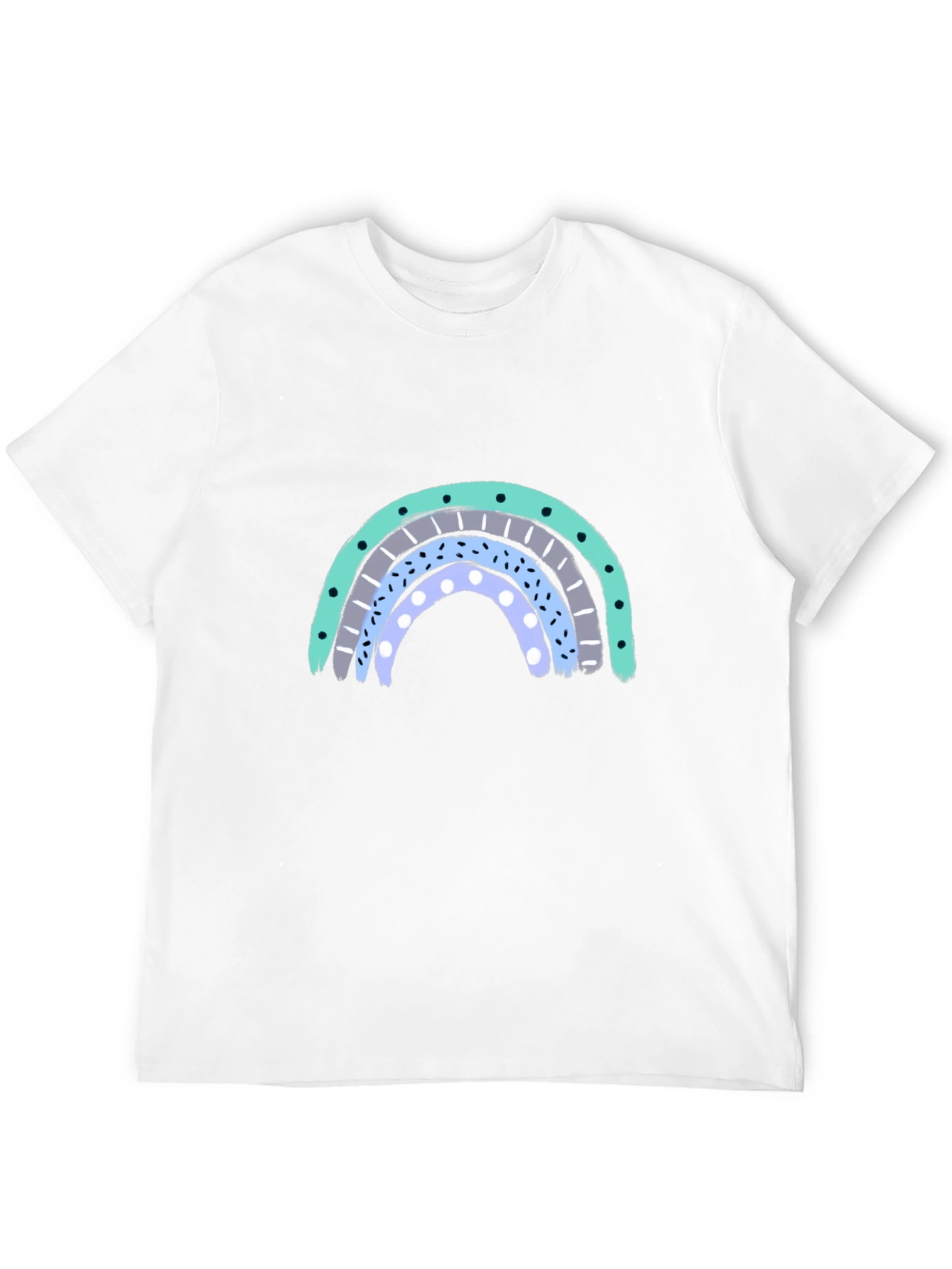 Black Rainbow Graphic T-Shirt - Casual Cool view 12