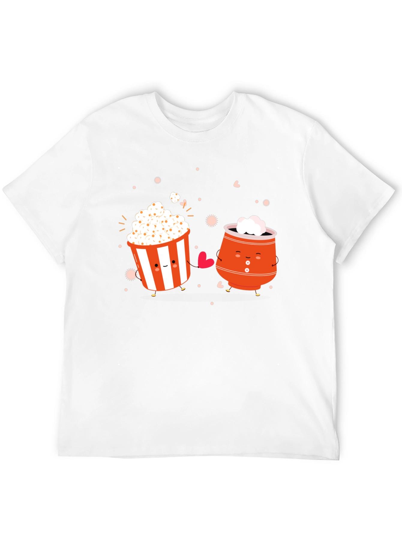 Black Cute Cartoon Snack Graphic Tee view 12