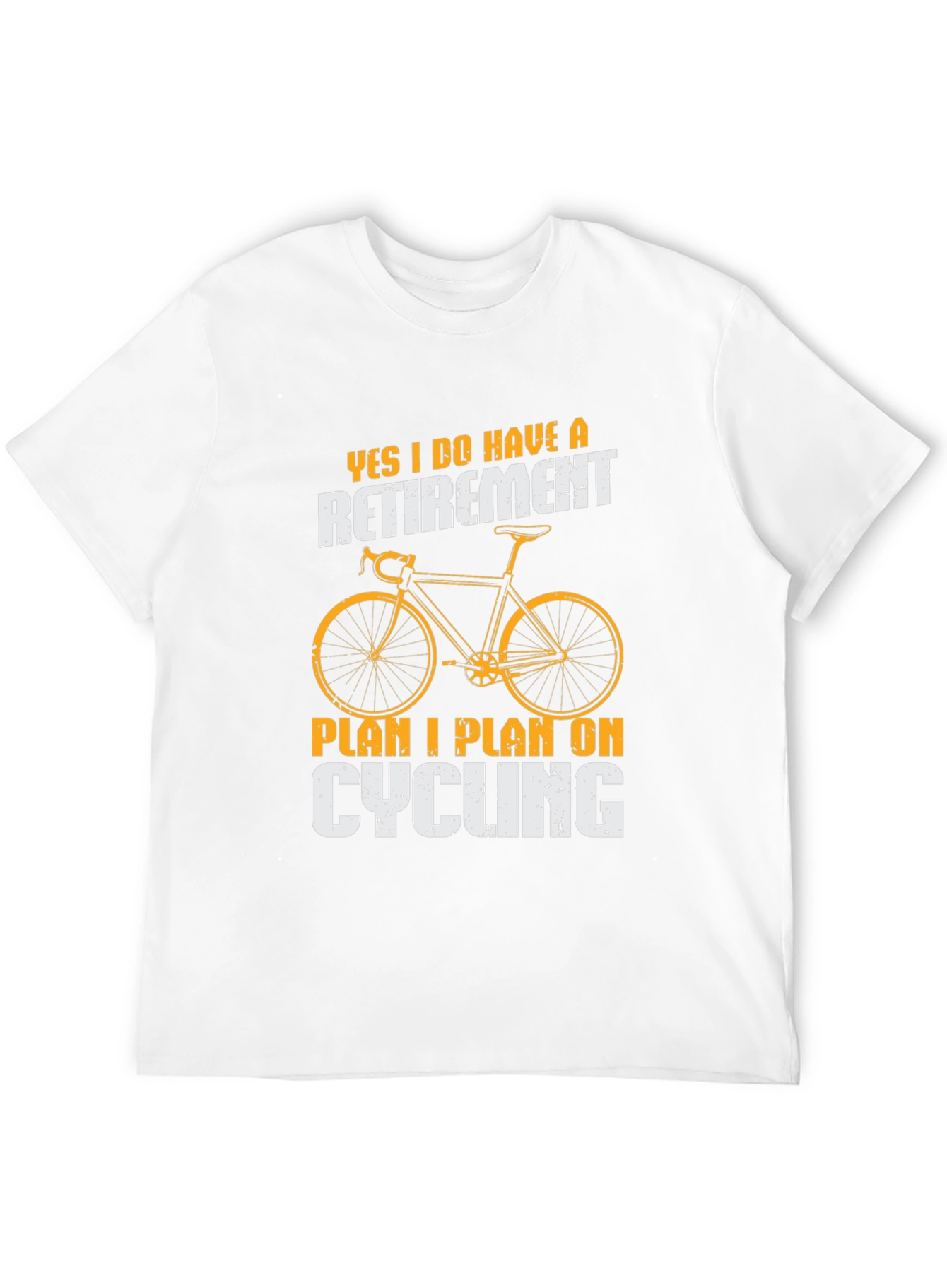 Black Cycling Retirement Plan T-Shirt view 12