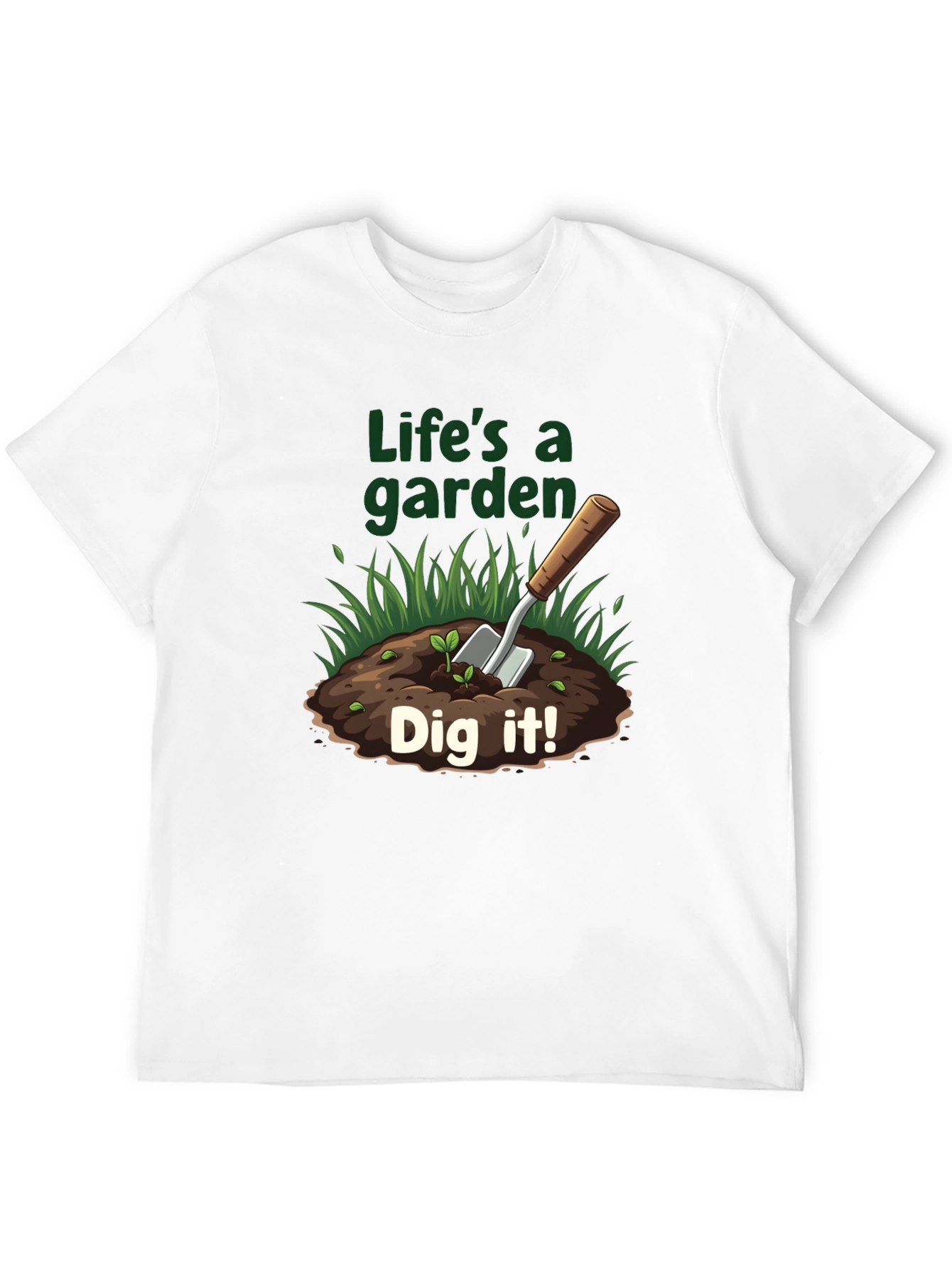 Black Life's A Garden T-Shirt - Dig It! view 12