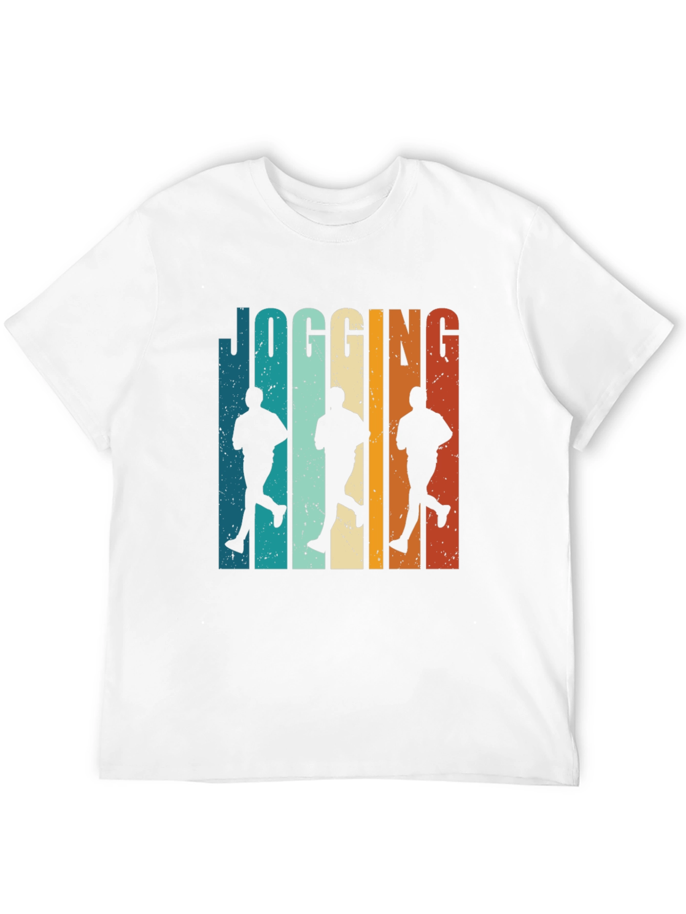 Black Retro Jogging Graphic Tee - Cool Runner Design view 12