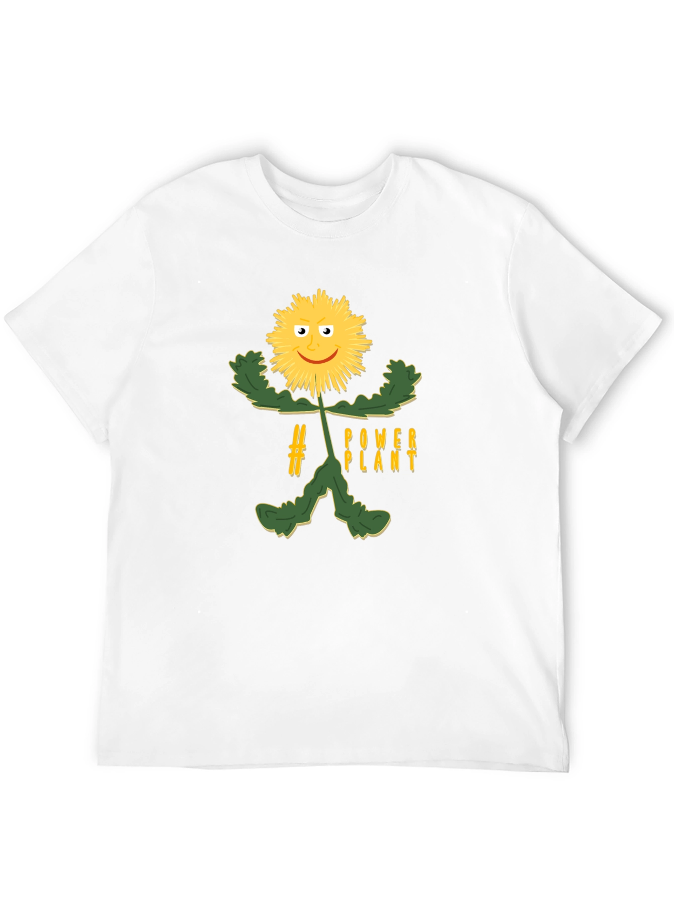 Black Power Plant Graphic Tee - Black Unisex T-Shirt view 12