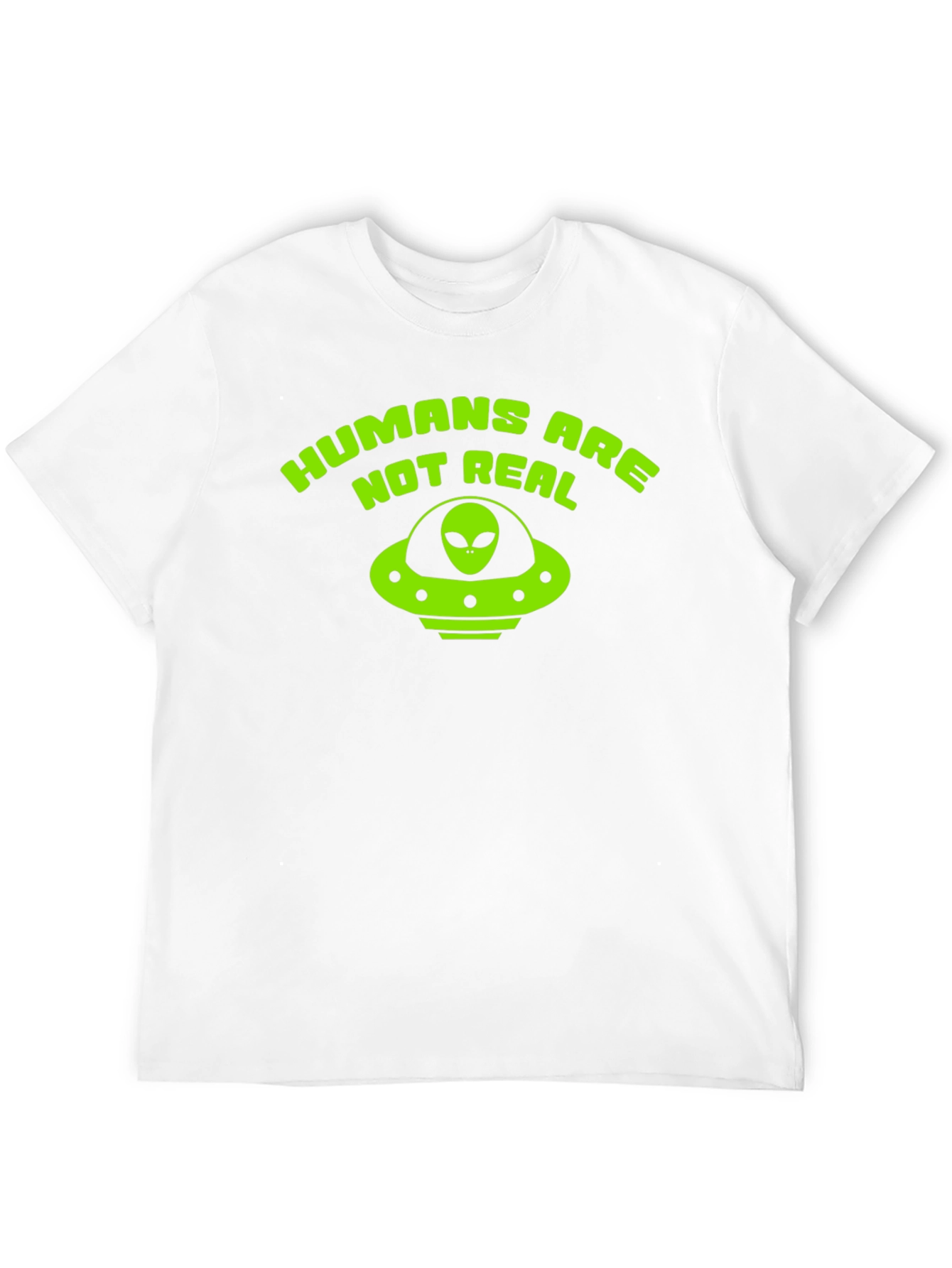 Black Humans Are Not Real Alien UFO T-Shirt view 12