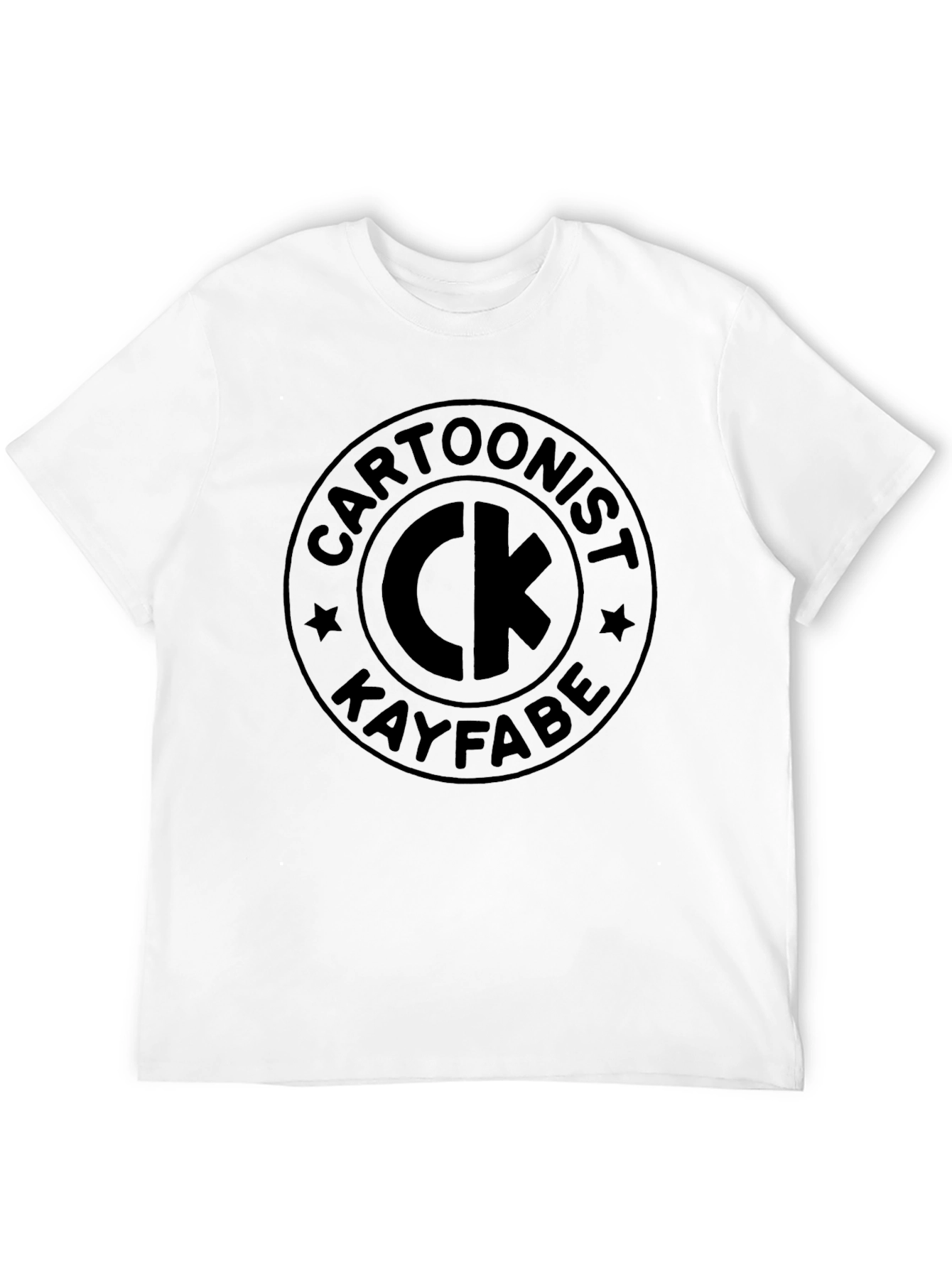 Black Cartoonist Kayfabe Black Graphic Tee view 12
