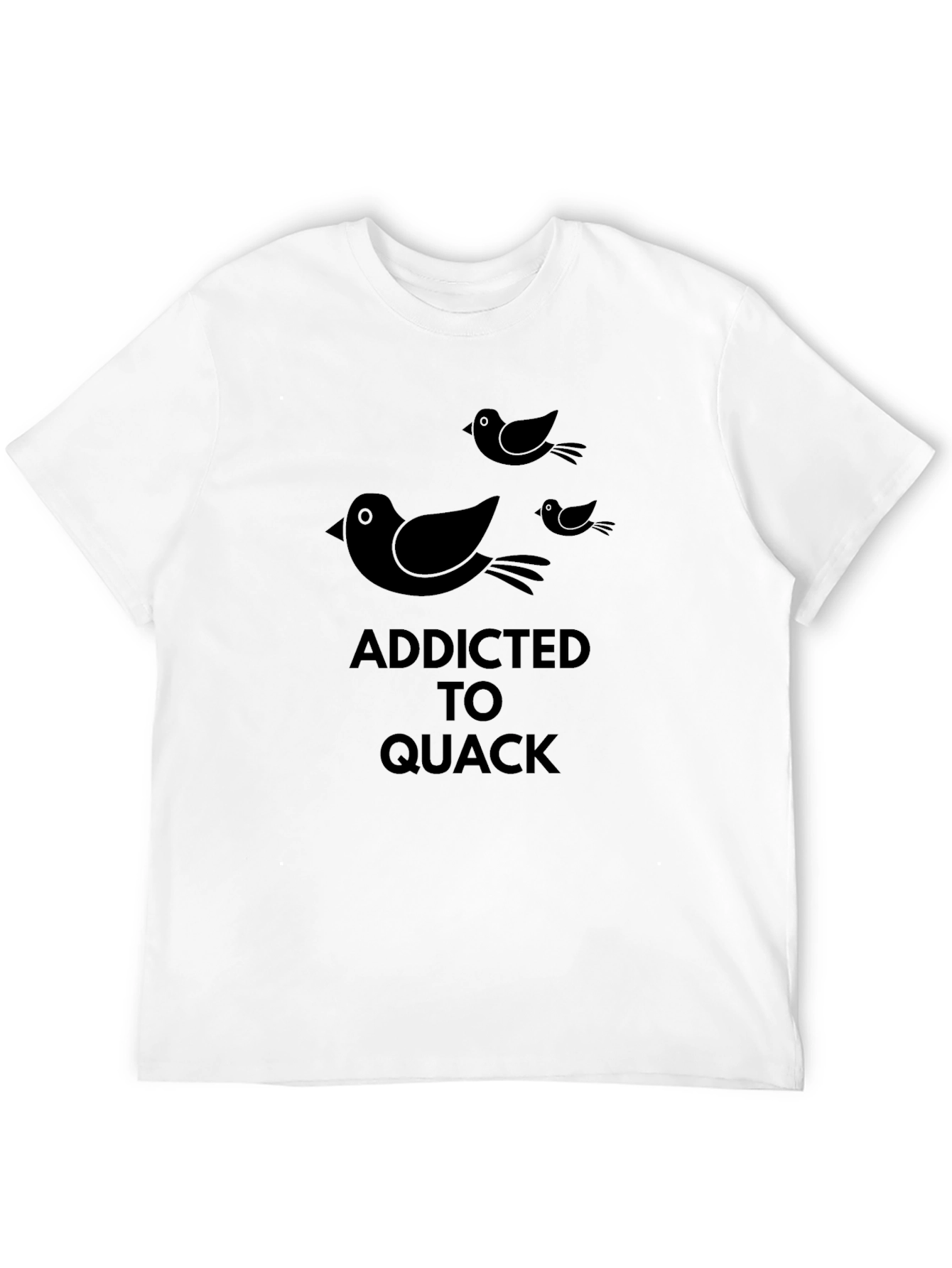 Black Addicted to Quack Black T-Shirt view 12