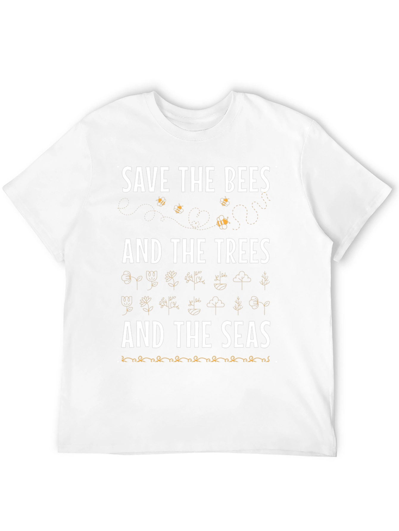 Black Save the Bees, Trees, and Seas Graphic Tee view 12