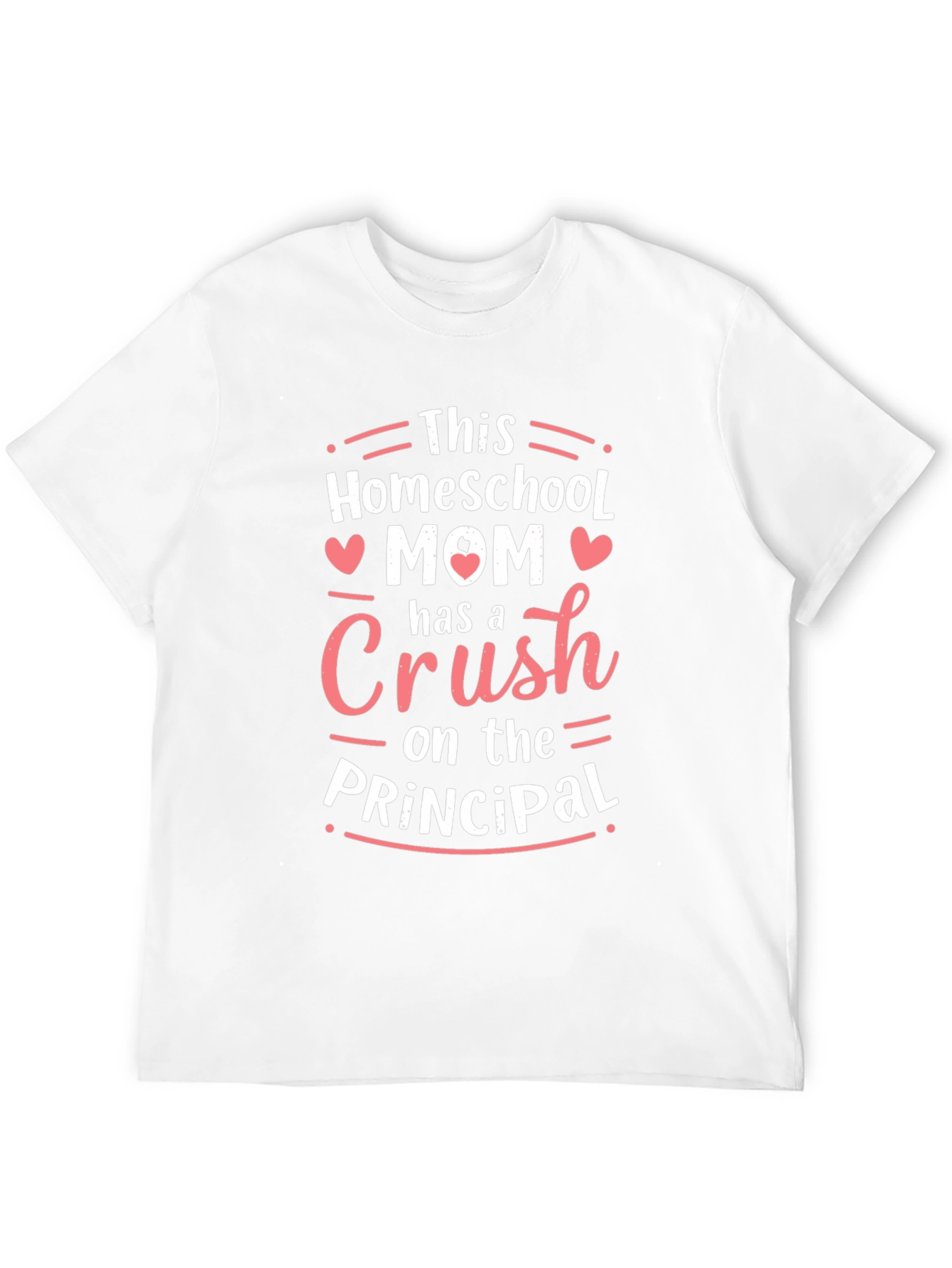 Black Homeschool Mom Crush on the Principal T-Shirt view 12