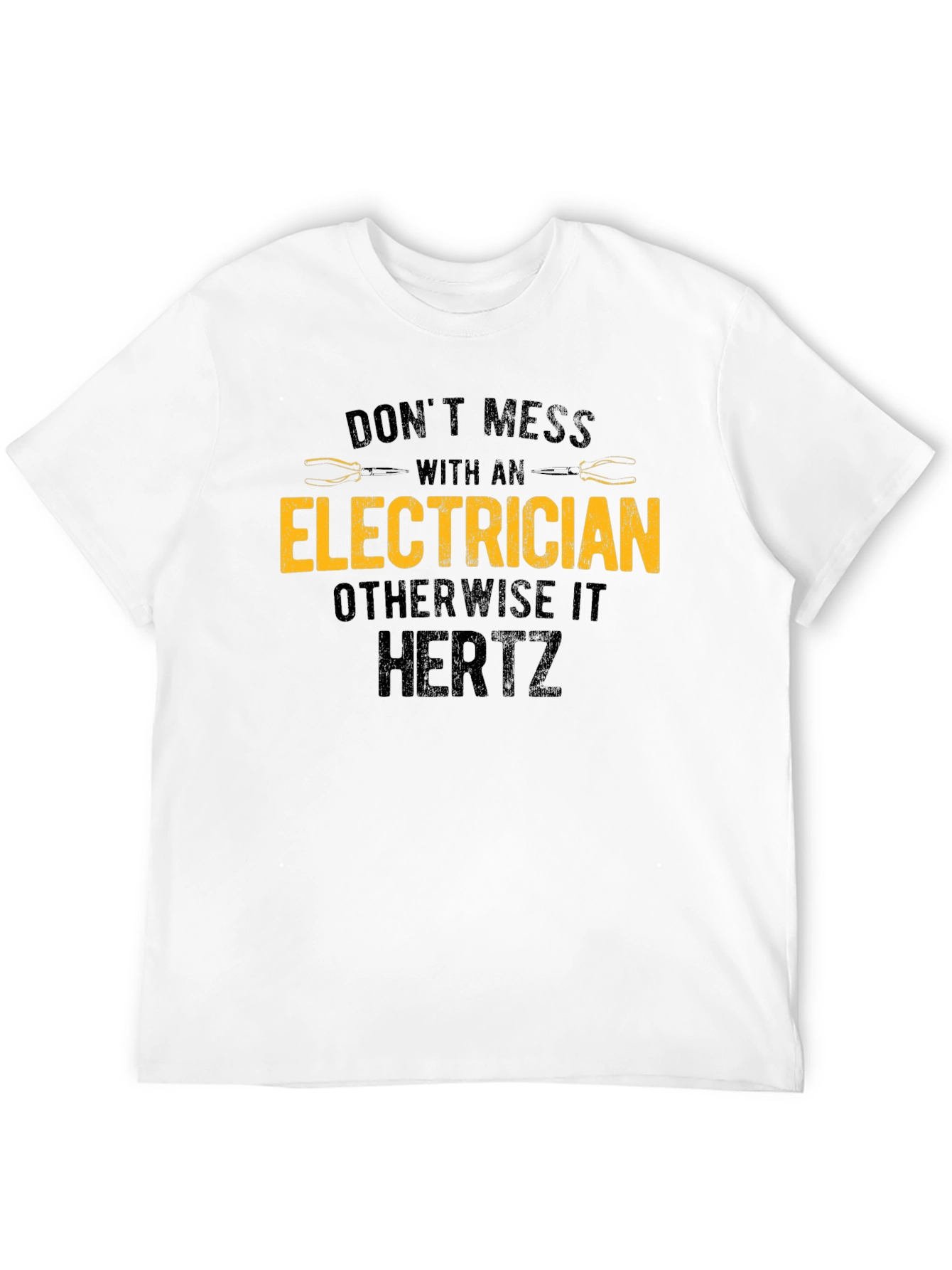 Black Electrician Warning T-Shirt - Funny Electrical Humor Tee view 12
