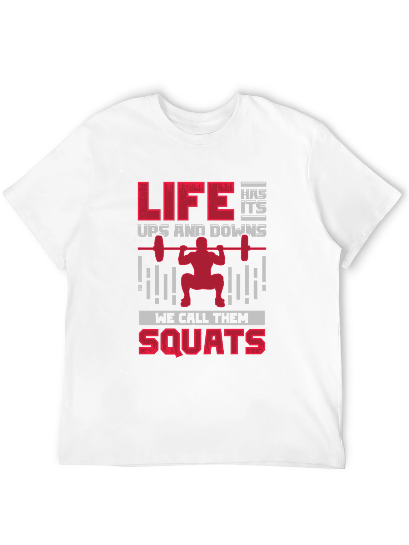 Black Life Has Its Ups & Downs Squats T-Shirt view 12