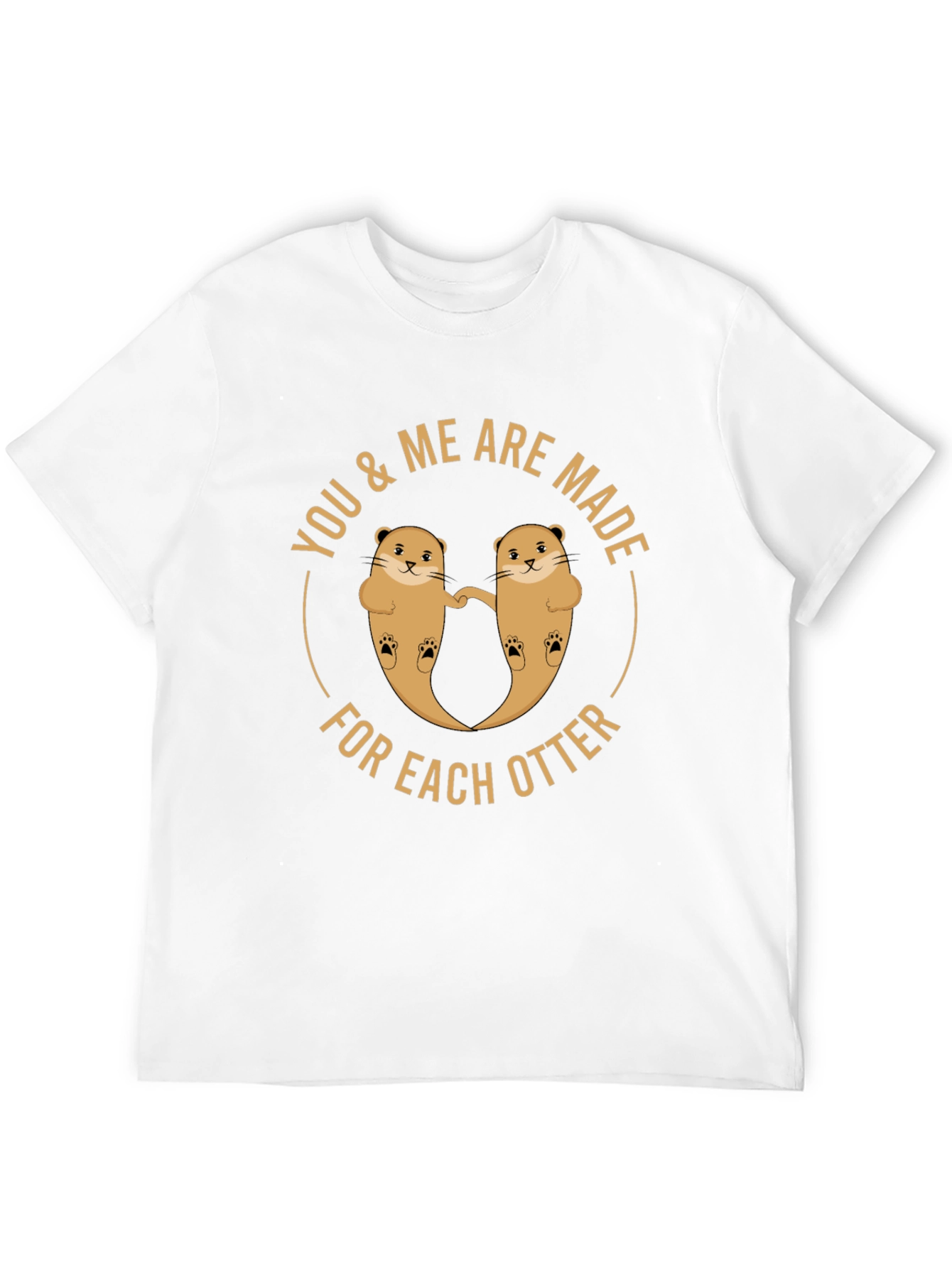 Black Made for Each Otter T-Shirt - Black view 12